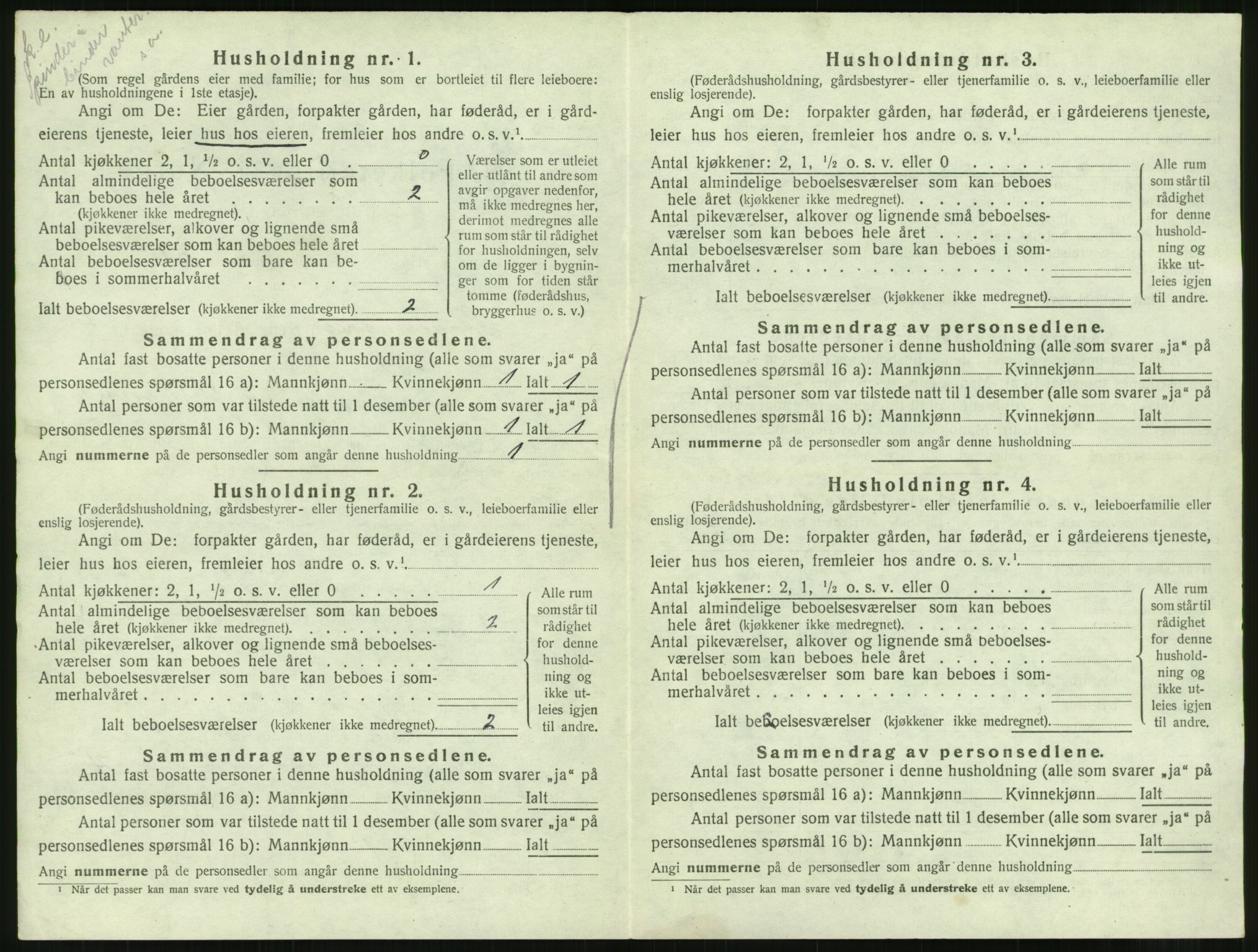 SAT, 1920 census for Straumsnes, 1920, p. 324