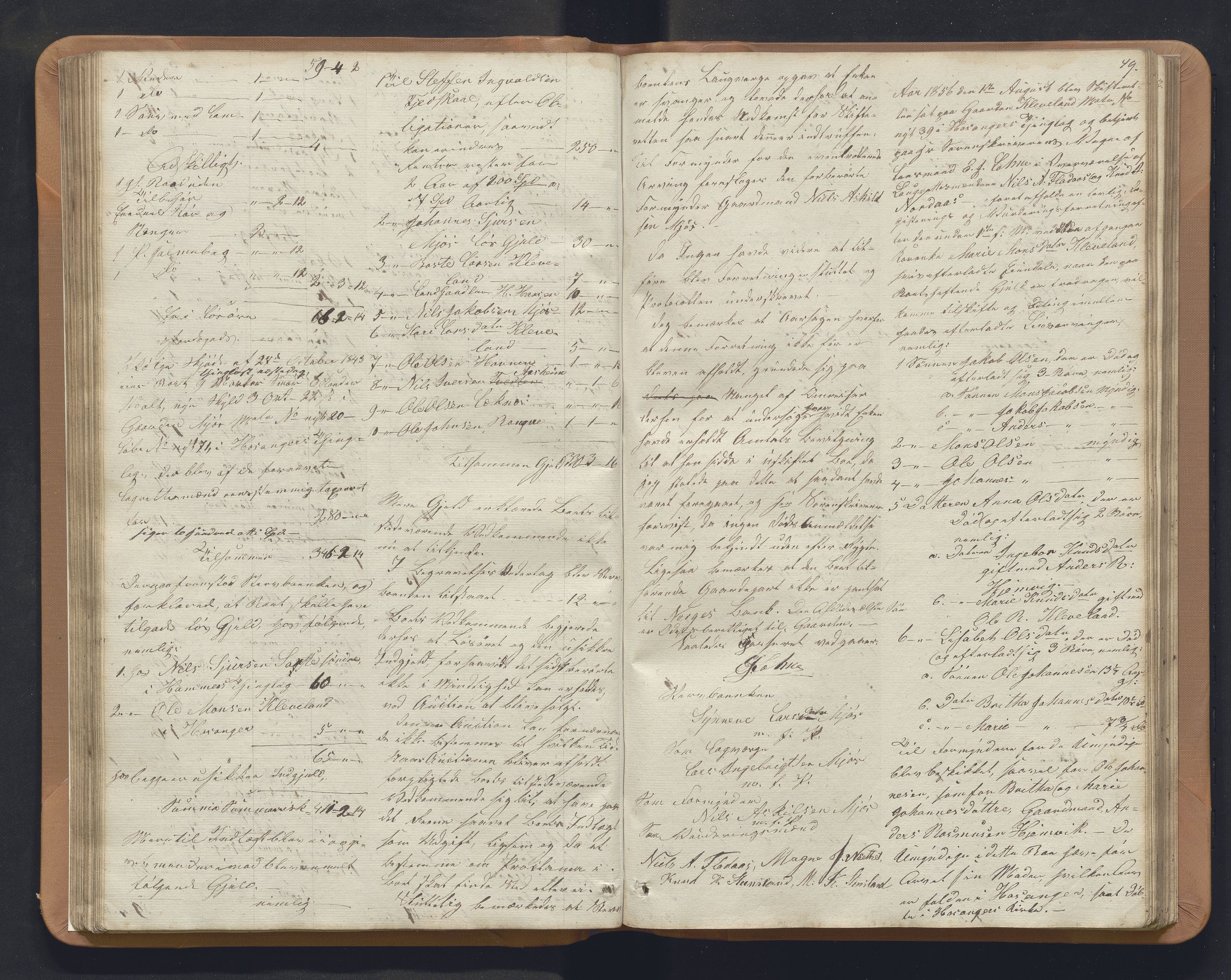 Nordhordland sorenskrivar, AV/SAB-A-2901/1/H/Hb/L0014: Registreringsprotokollar, 1852-1864, p. 49