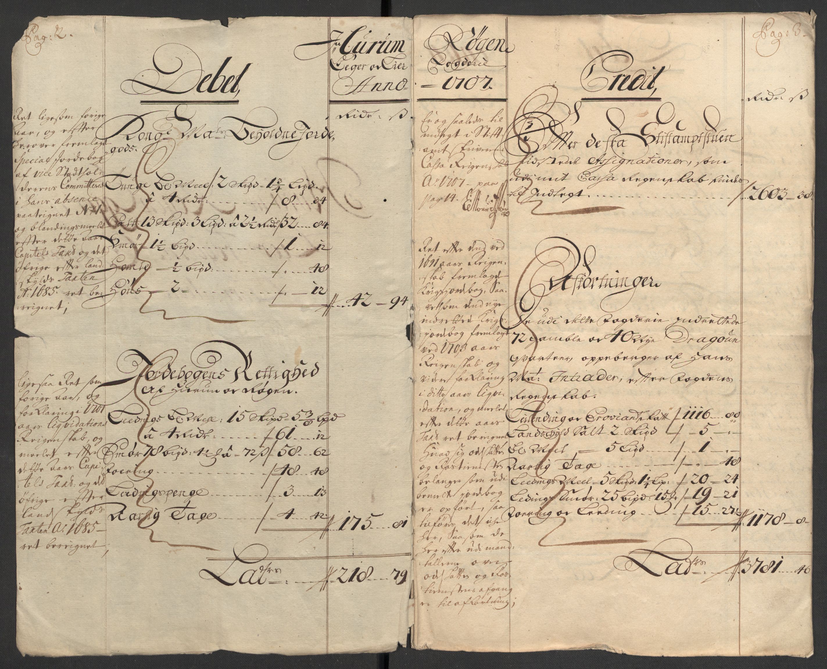 Rentekammeret inntil 1814, Reviderte regnskaper, Fogderegnskap, RA/EA-4092/R30/L1701: Fogderegnskap Hurum, Røyken, Eiker og Lier, 1706-1707, p. 242