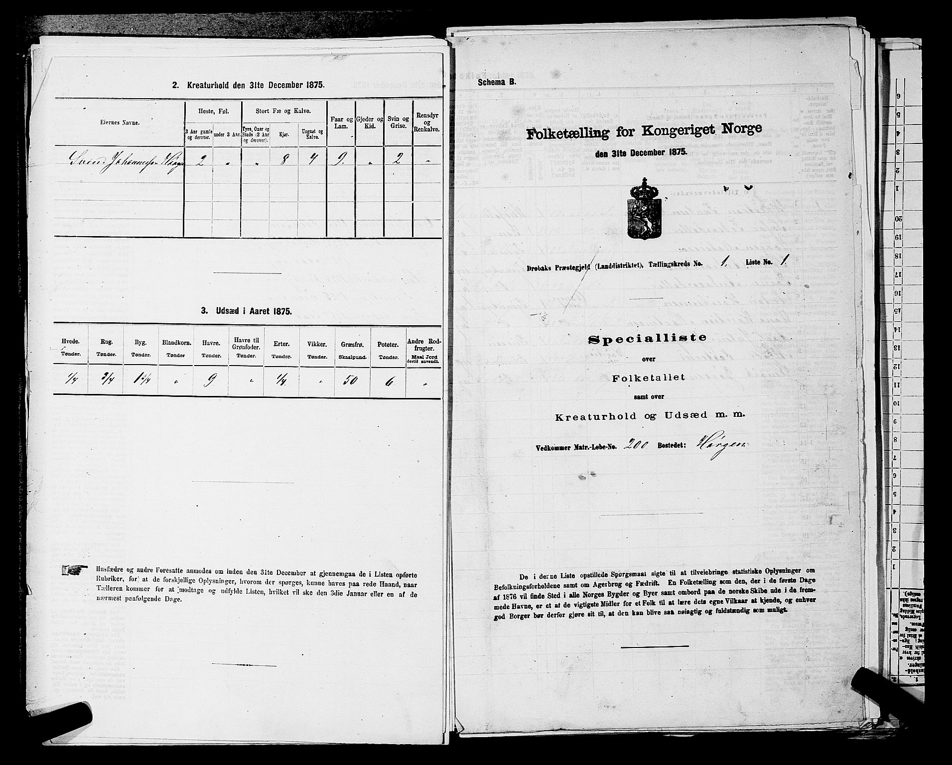RA, 1875 census for 0215L Drøbak/Frogn, 1875, p. 191