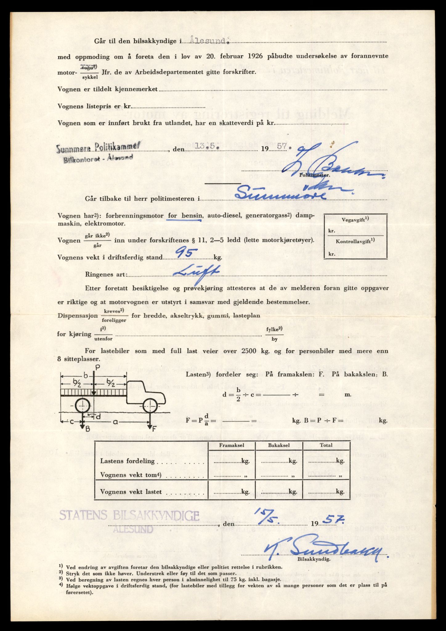 Møre og Romsdal vegkontor - Ålesund trafikkstasjon, AV/SAT-A-4099/F/Fe/L0040: Registreringskort for kjøretøy T 13531 - T 13709, 1927-1998, p. 1538