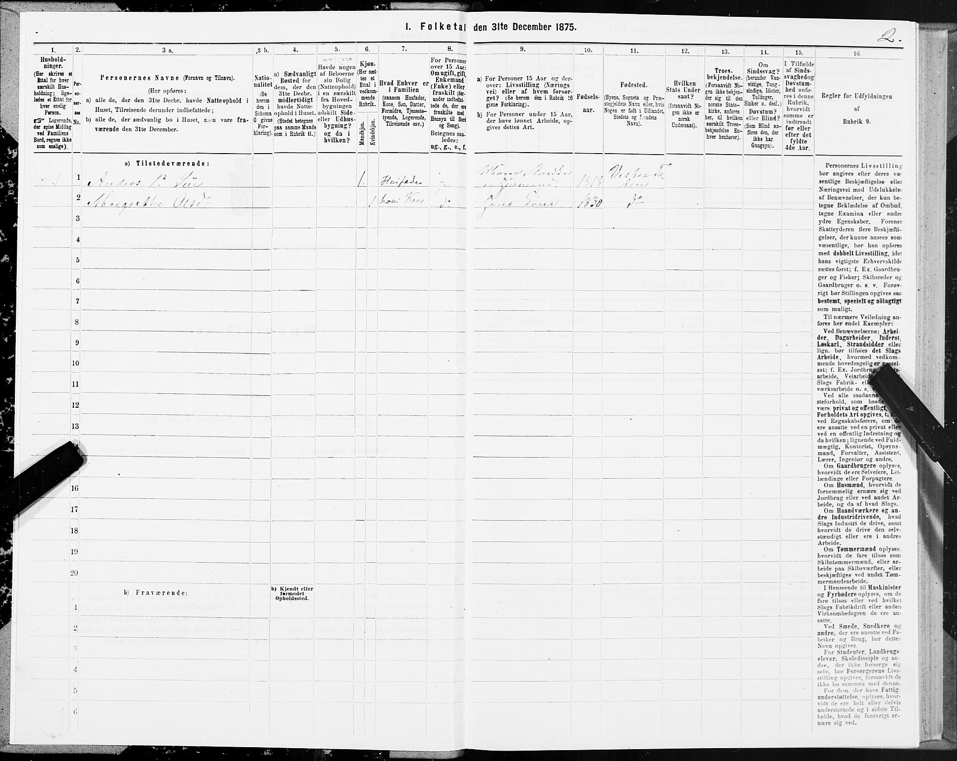 SAT, 1875 census for 1814P Brønnøy, 1875, p. 2002