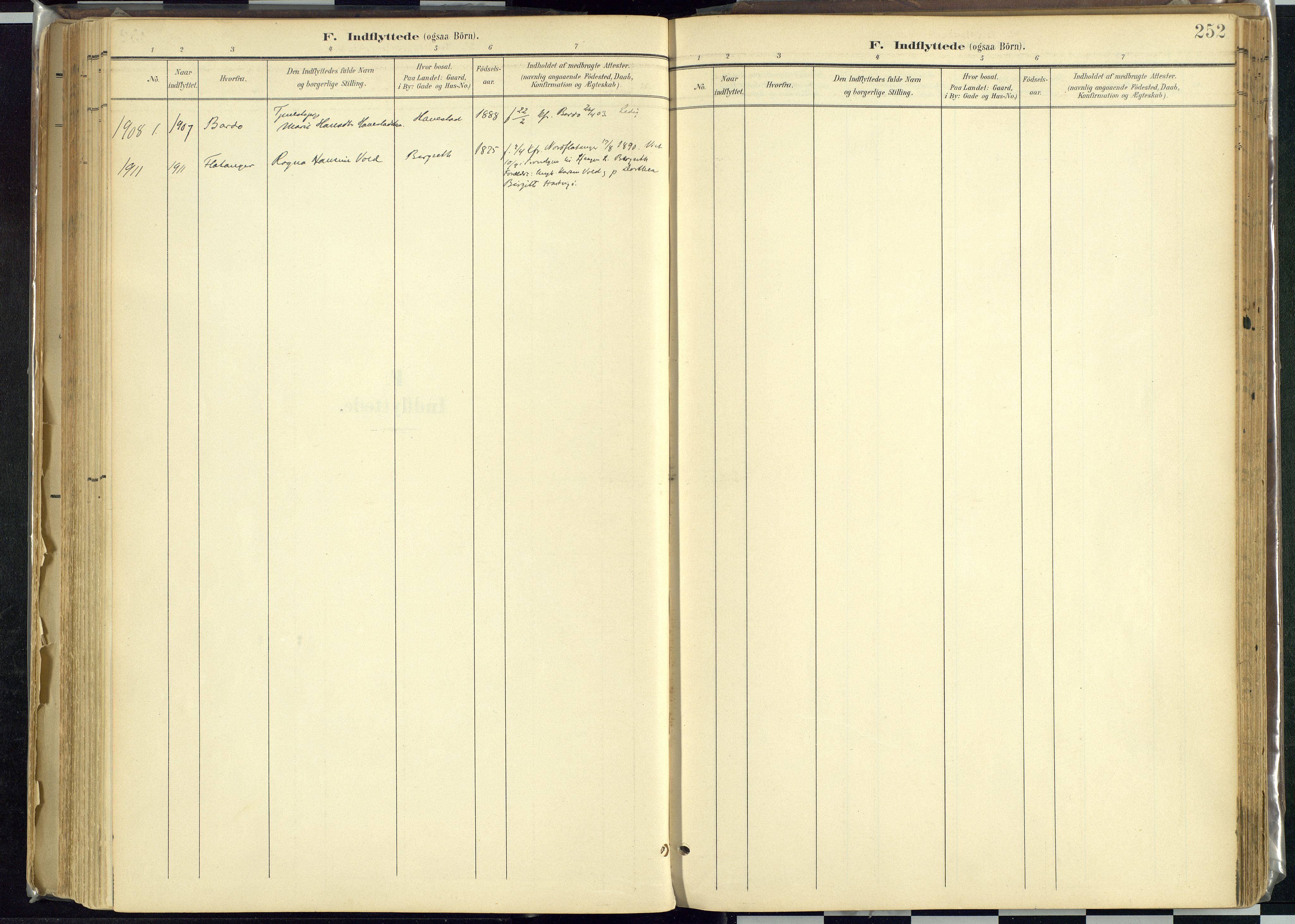 Rendalen prestekontor, SAH/PREST-054/H/Ha/Haa/L0012: Parish register (official) no. 12, 1901-1928, p. 252