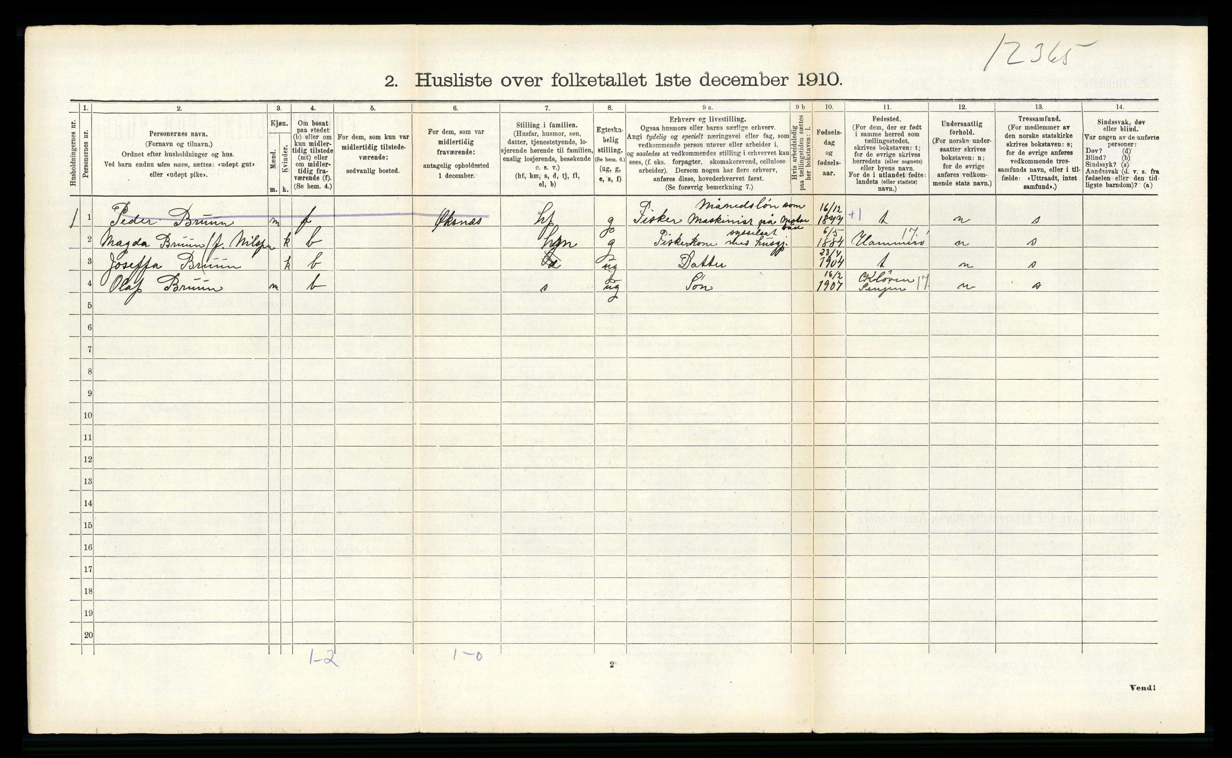 RA, 1910 census for Øksnes, 1910, p. 859