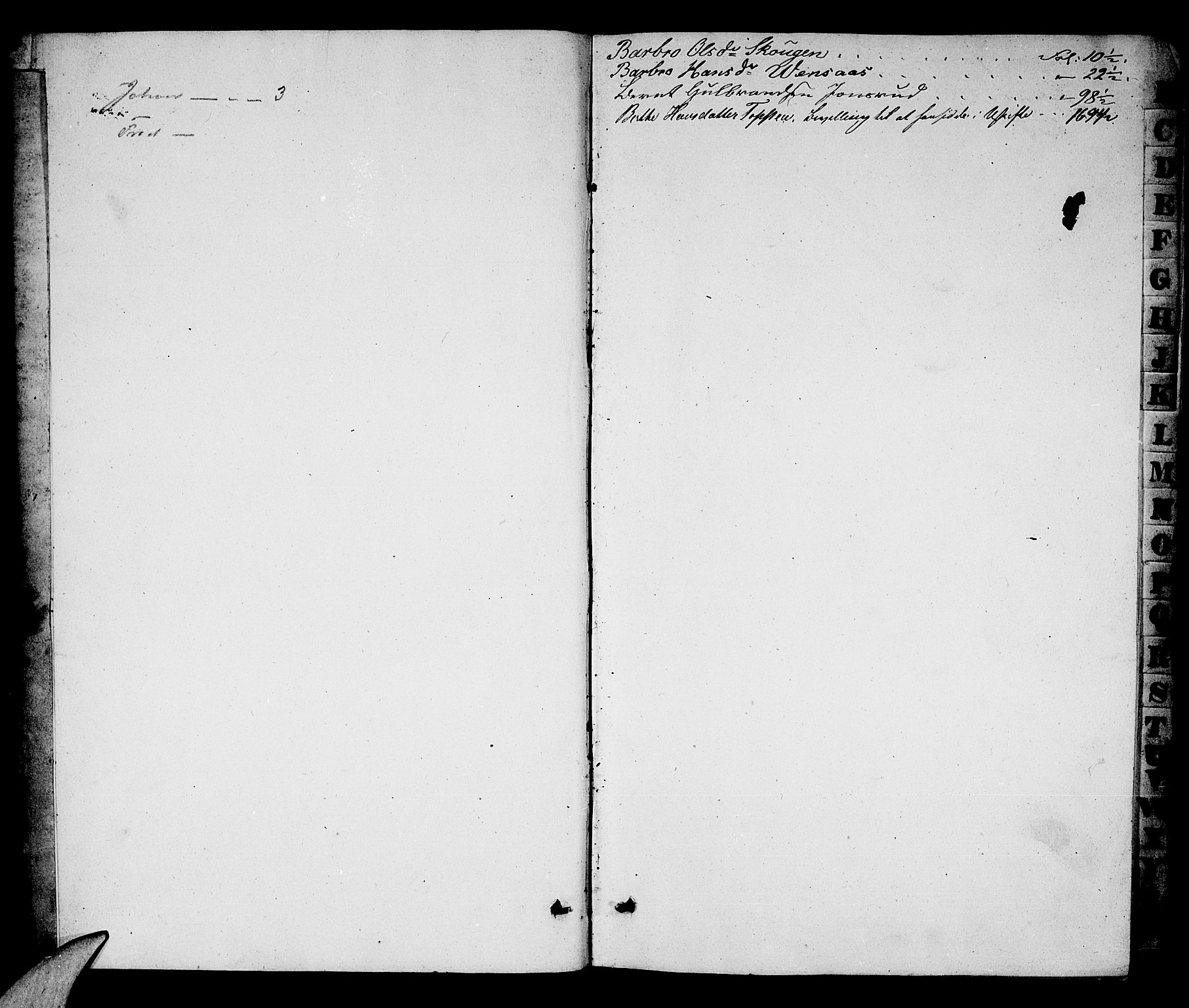 Aker sorenskriveri, SAO/A-10895/H/Hc/Hcb/L0004: Skifteregistreringsprotokoll, 1842-1882