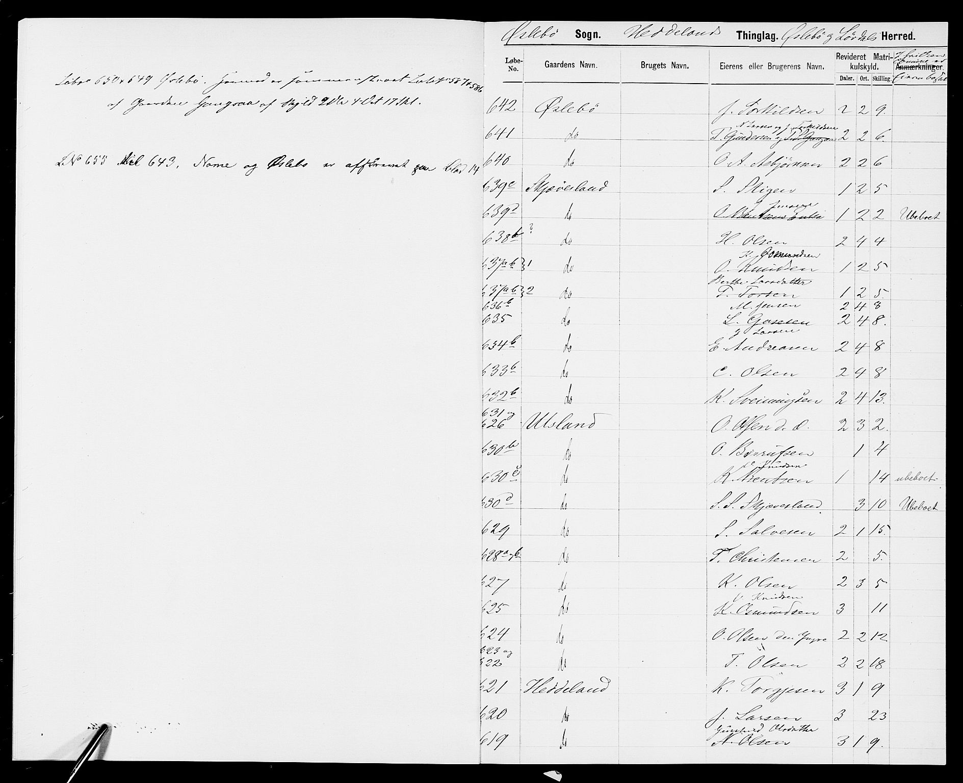 SAK, 1875 census for 1020P Holum, 1875, p. 703