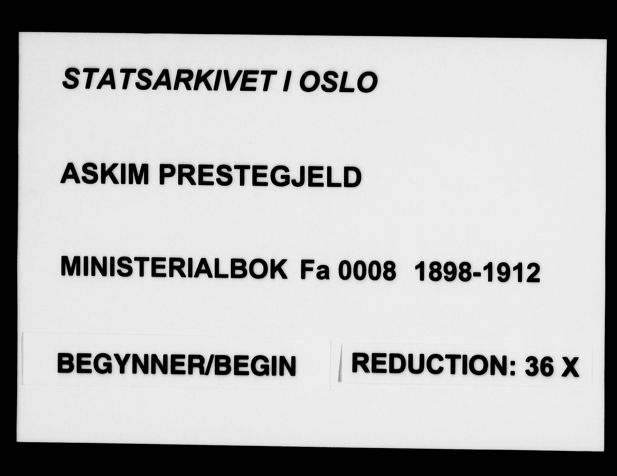 Askim prestekontor Kirkebøker, SAO/A-10900/F/Fa/L0008: Parish register (official) no. 8, 1898-1912