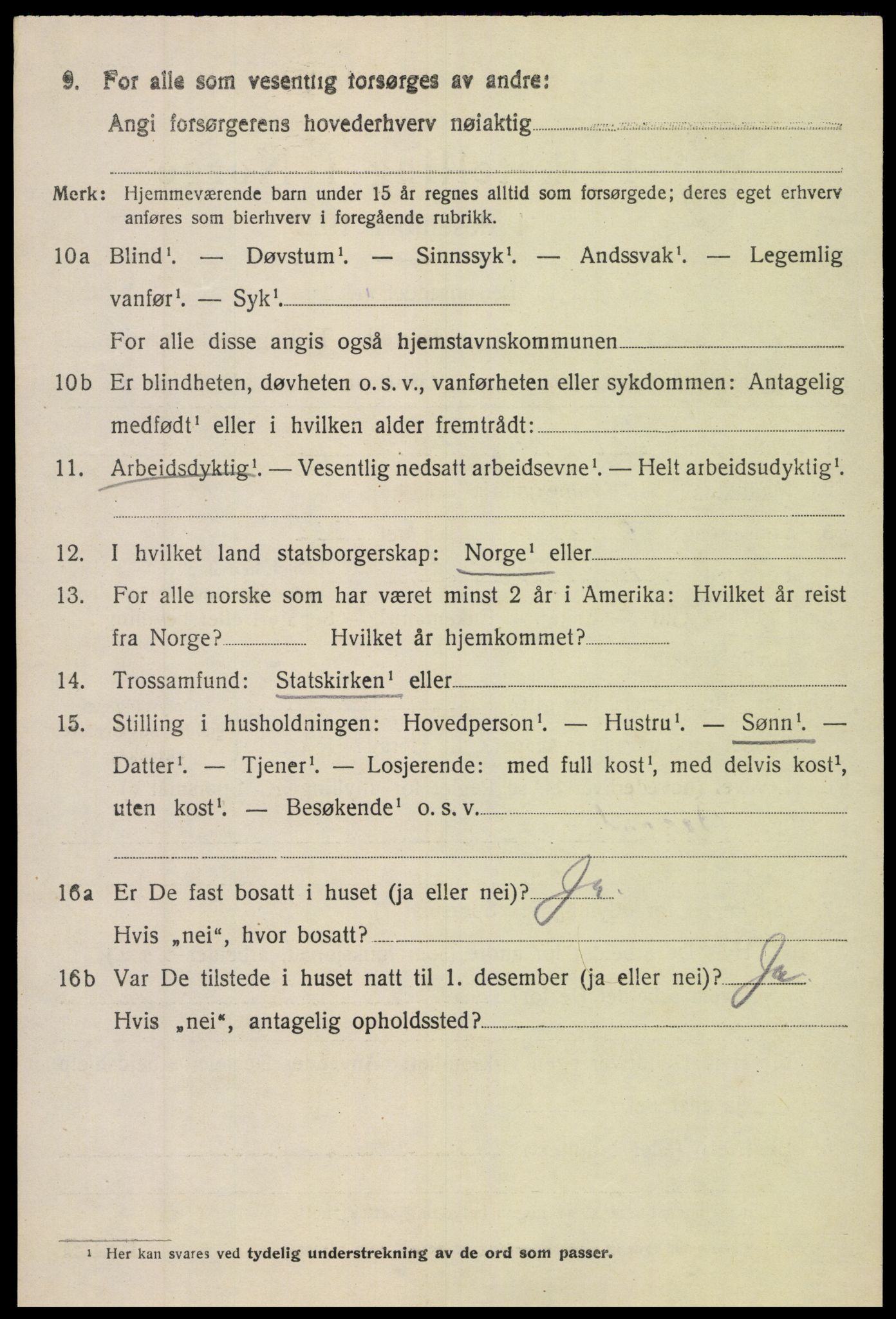 SAH, 1920 census for Nord-Aurdal, 1920, p. 5563