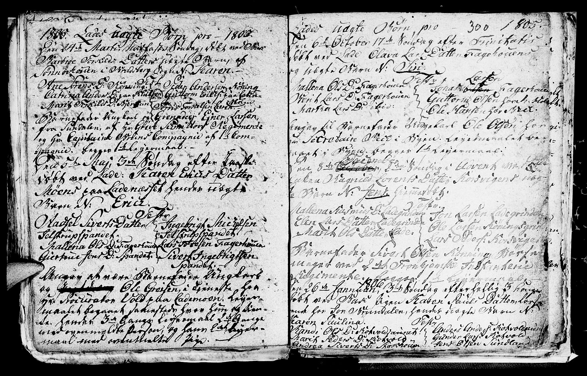 Ministerialprotokoller, klokkerbøker og fødselsregistre - Sør-Trøndelag, SAT/A-1456/606/L0305: Parish register (copy) no. 606C01, 1757-1819, p. 300
