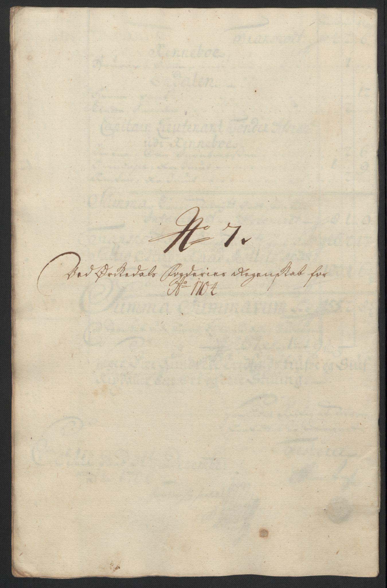 Rentekammeret inntil 1814, Reviderte regnskaper, Fogderegnskap, RA/EA-4092/R60/L3954: Fogderegnskap Orkdal og Gauldal, 1704, p. 139