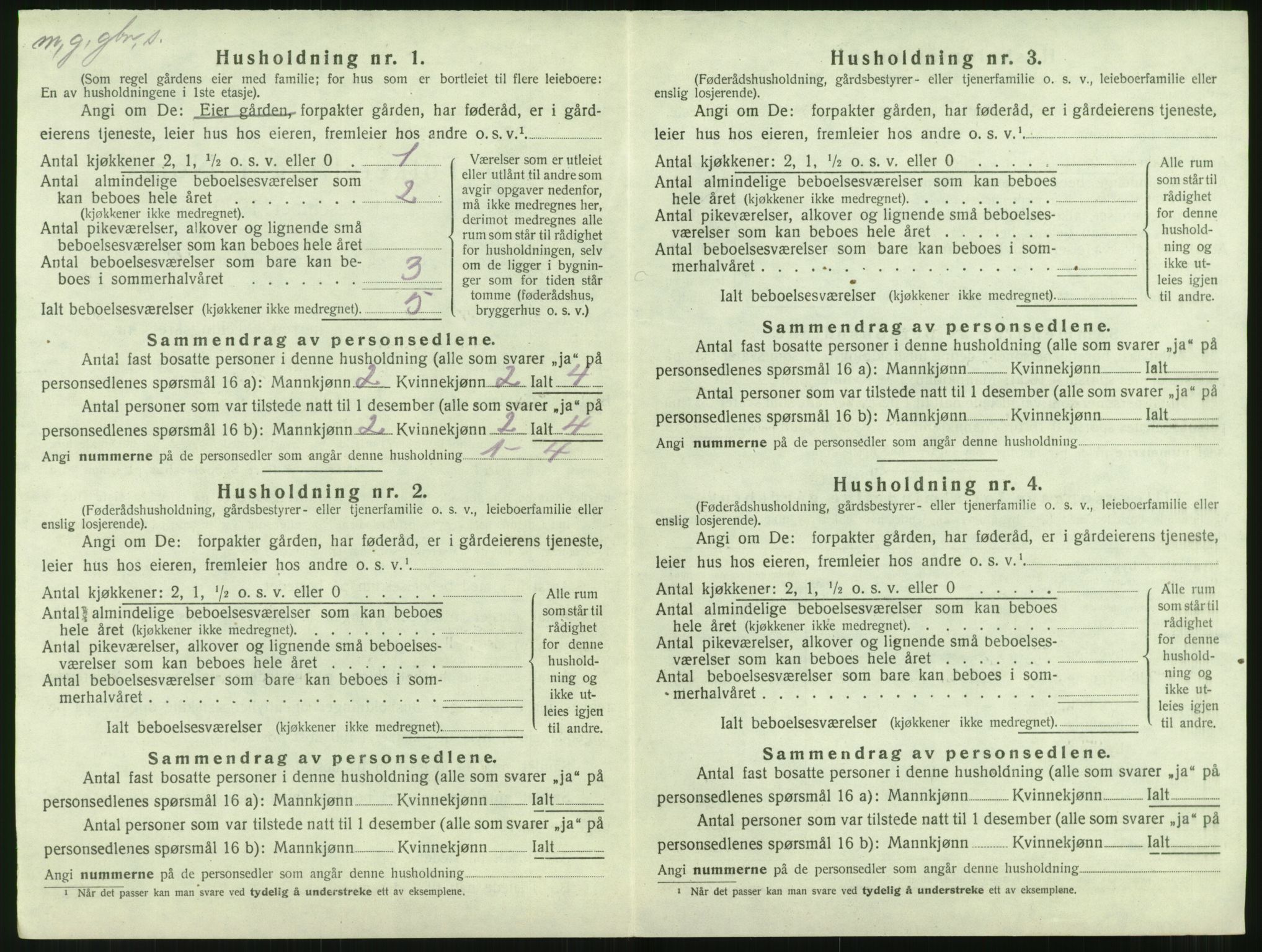 SAT, 1920 census for Aukra, 1920, p. 688