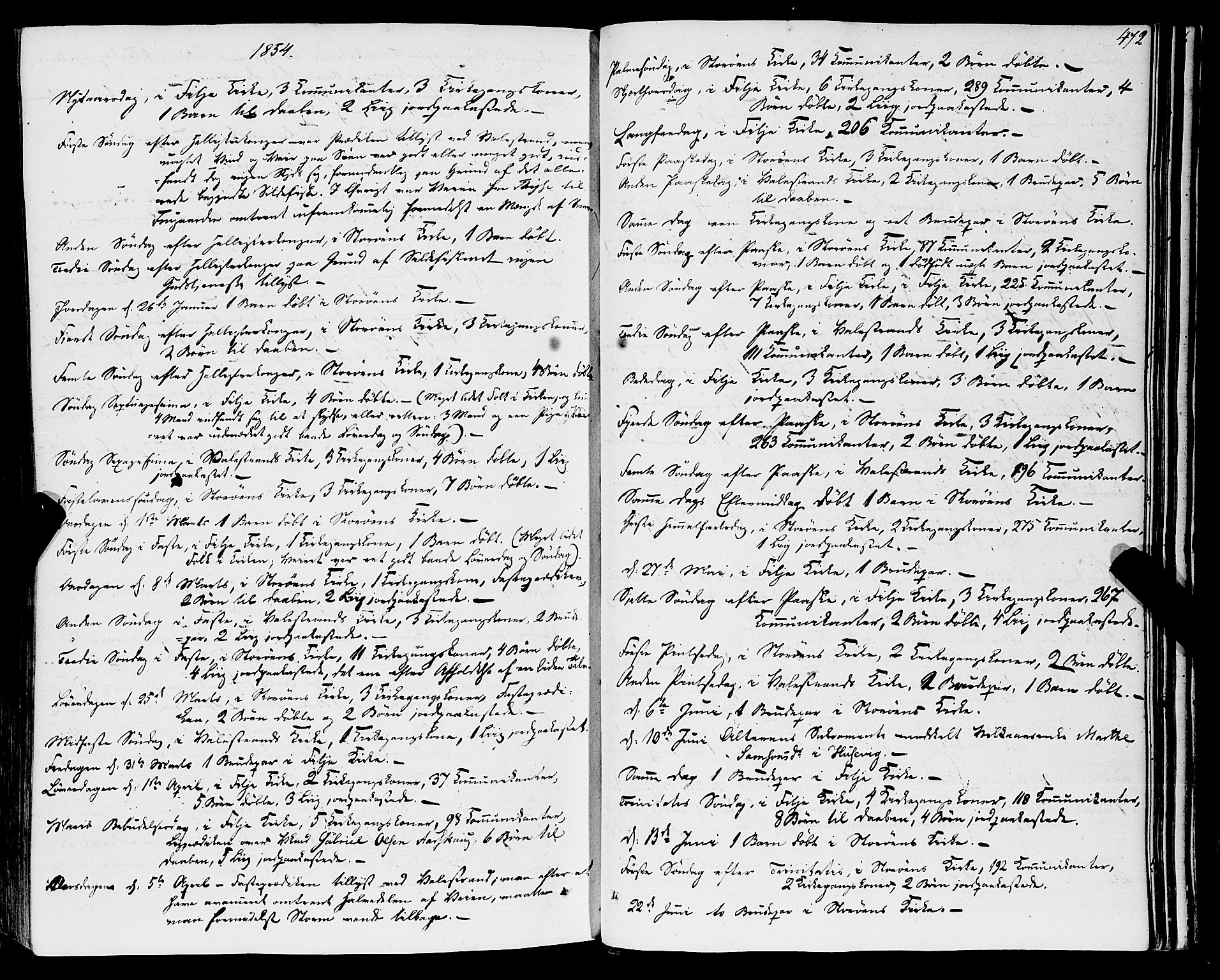 Stord sokneprestembete, SAB/A-78201/H/Haa: Parish register (official) no. A 7, 1841-1861, p. 472