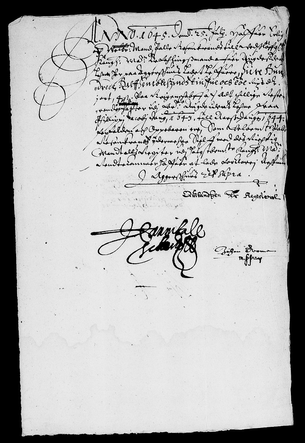 Rentekammeret inntil 1814, Reviderte regnskaper, Lensregnskaper, AV/RA-EA-5023/R/Rb/Rbr/L0015: Lista len, 1643-1645