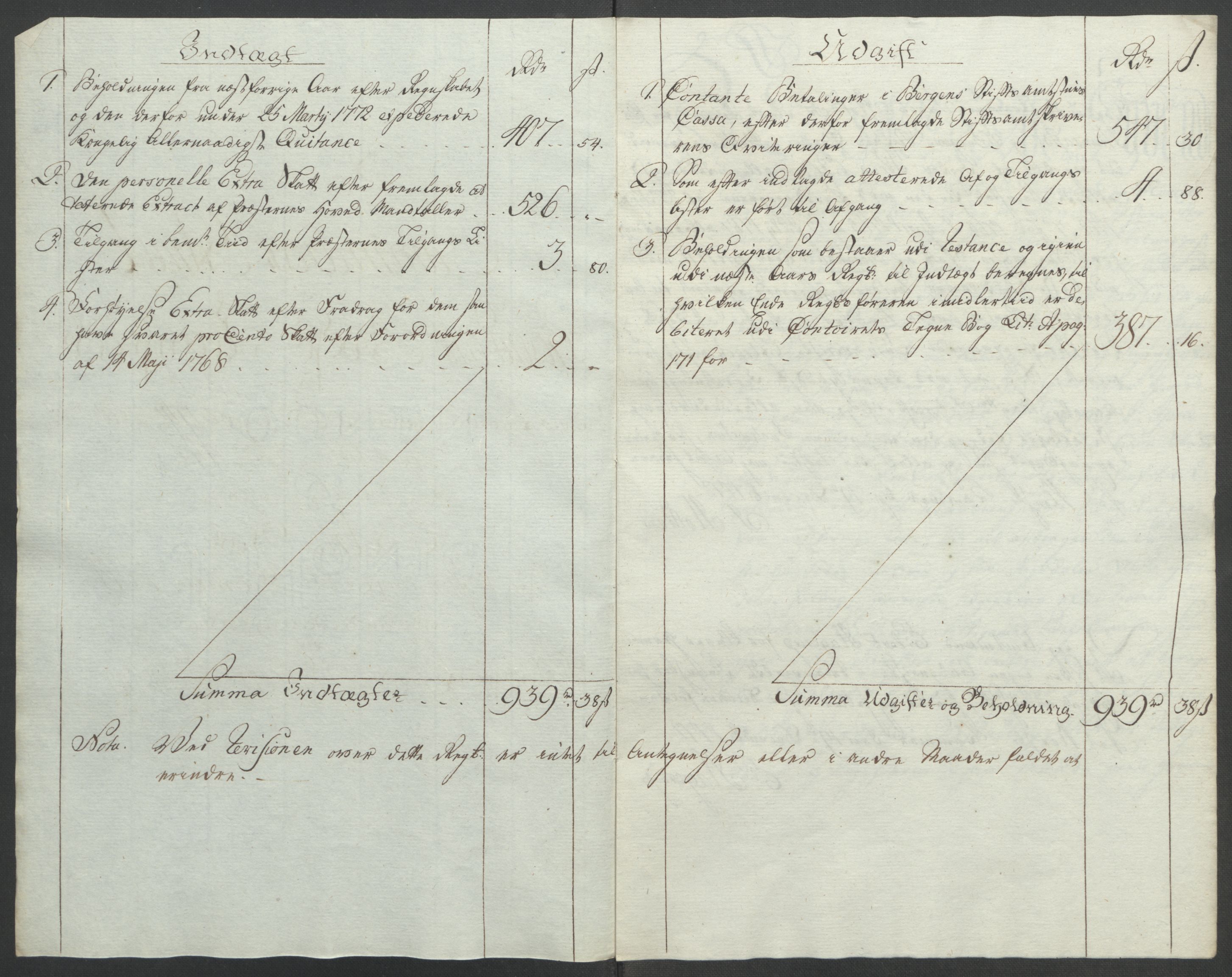 Rentekammeret inntil 1814, Reviderte regnskaper, Fogderegnskap, AV/RA-EA-4092/R49/L3157: Ekstraskatten Rosendal Baroni, 1762-1772, p. 326