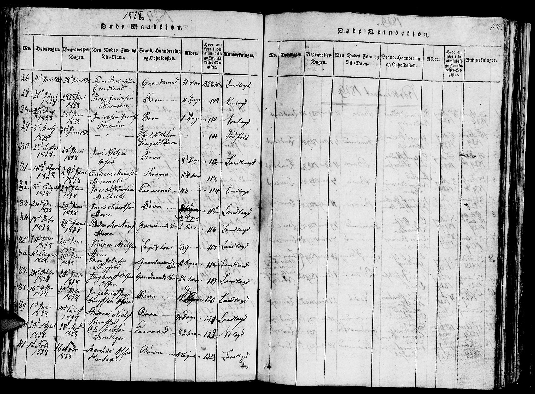 Ministerialprotokoller, klokkerbøker og fødselsregistre - Sør-Trøndelag, SAT/A-1456/657/L0714: Parish register (copy) no. 657C01, 1818-1868, p. 106