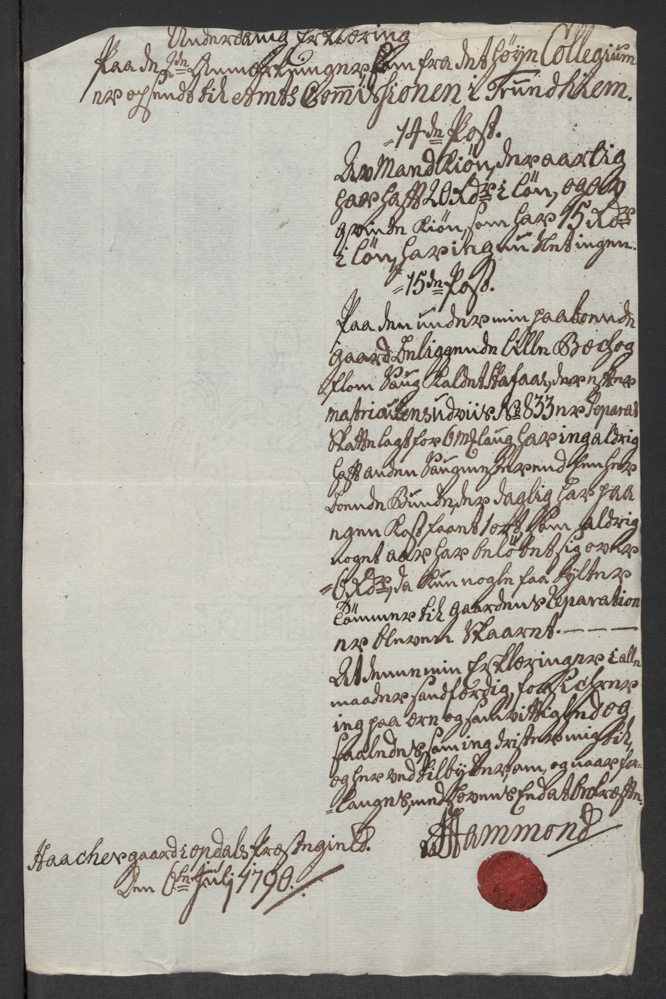 Rentekammeret inntil 1814, Reviderte regnskaper, Mindre regnskaper, AV/RA-EA-4068/Rf/Rfe/L0032: Numedal og Sandsvær fogderi, Orkdal og Gauldal fogderi, 1789, p. 180