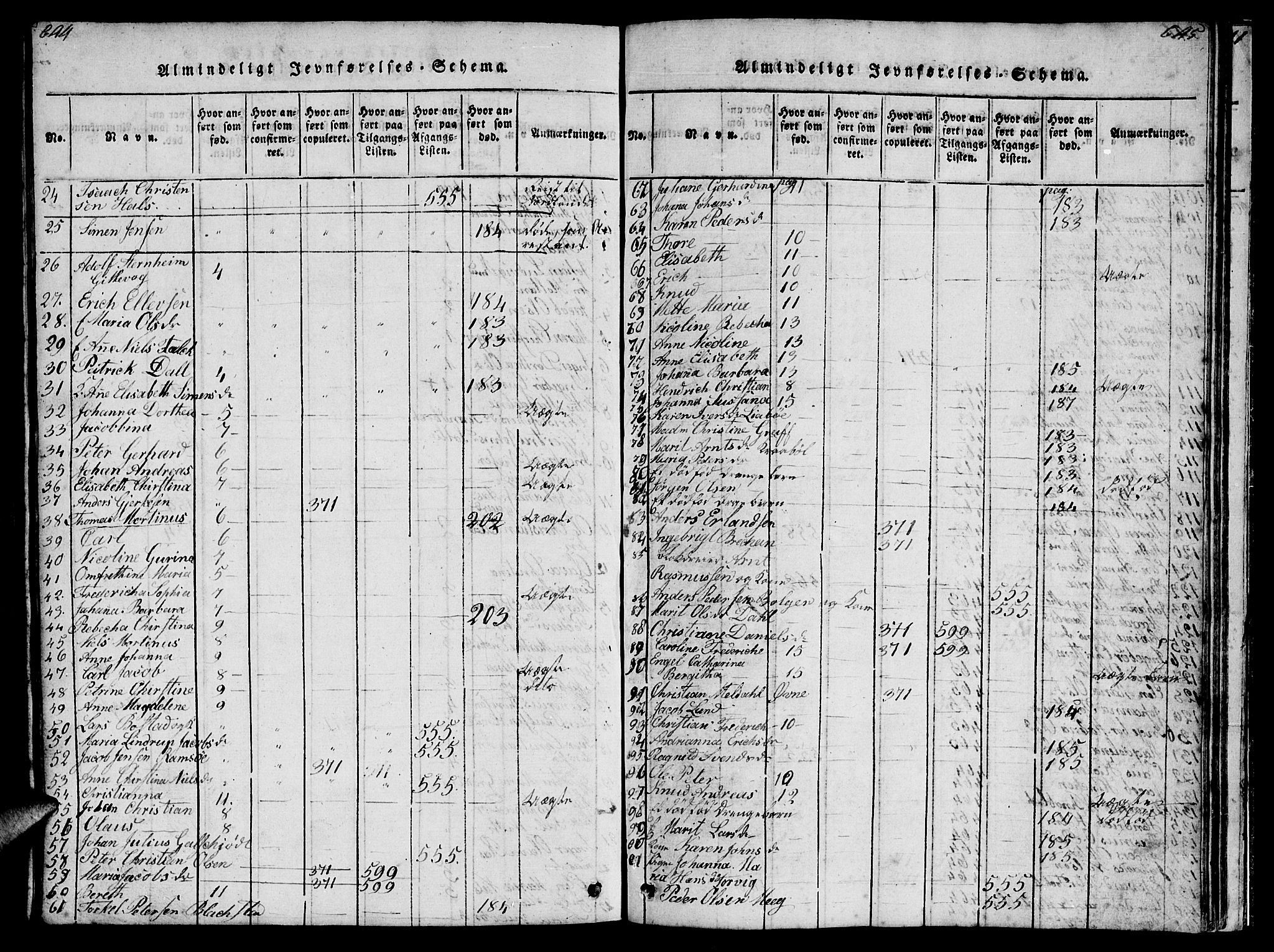 Ministerialprotokoller, klokkerbøker og fødselsregistre - Møre og Romsdal, AV/SAT-A-1454/572/L0856: Parish register (copy) no. 572C01, 1819-1832, p. 644-645