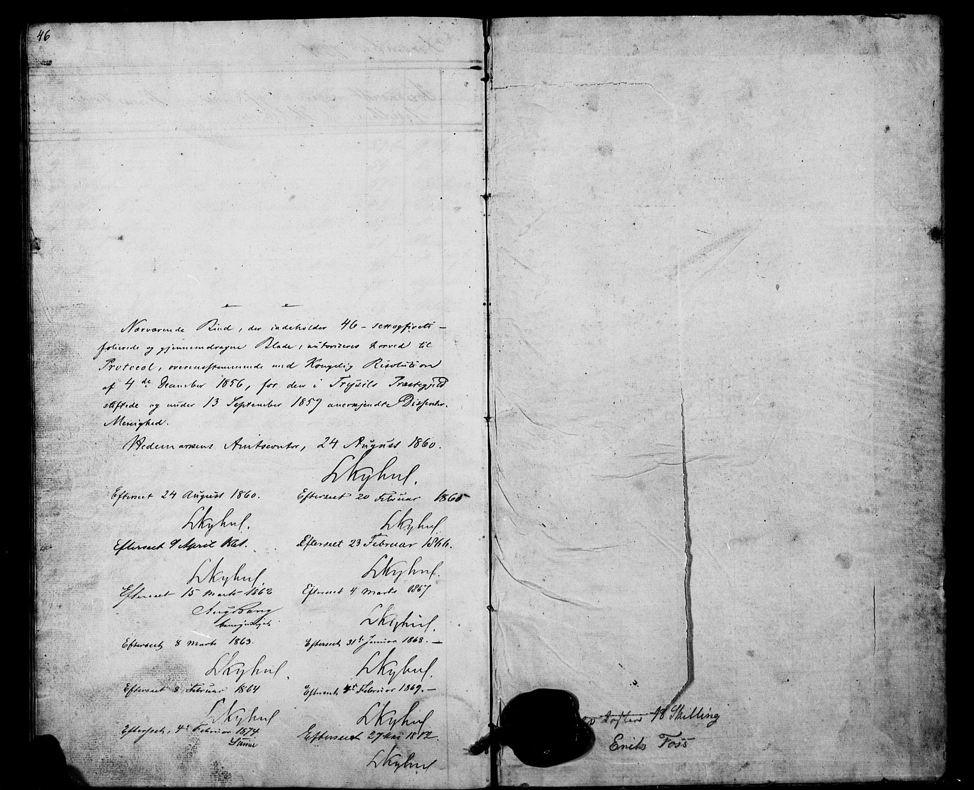 Misjonsforbundet, AV/SAH-DIS-008/01/L0001: Dissenter register no. 1, 1858-1881, p. 46