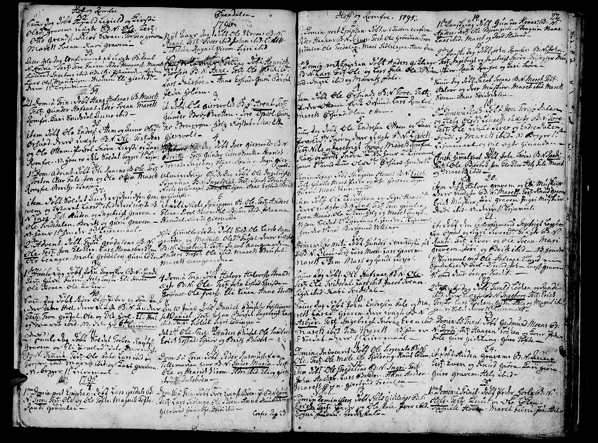 Ministerialprotokoller, klokkerbøker og fødselsregistre - Møre og Romsdal, SAT/A-1454/590/L1008: Parish register (official) no. 590A02, 1794-1820, p. 22