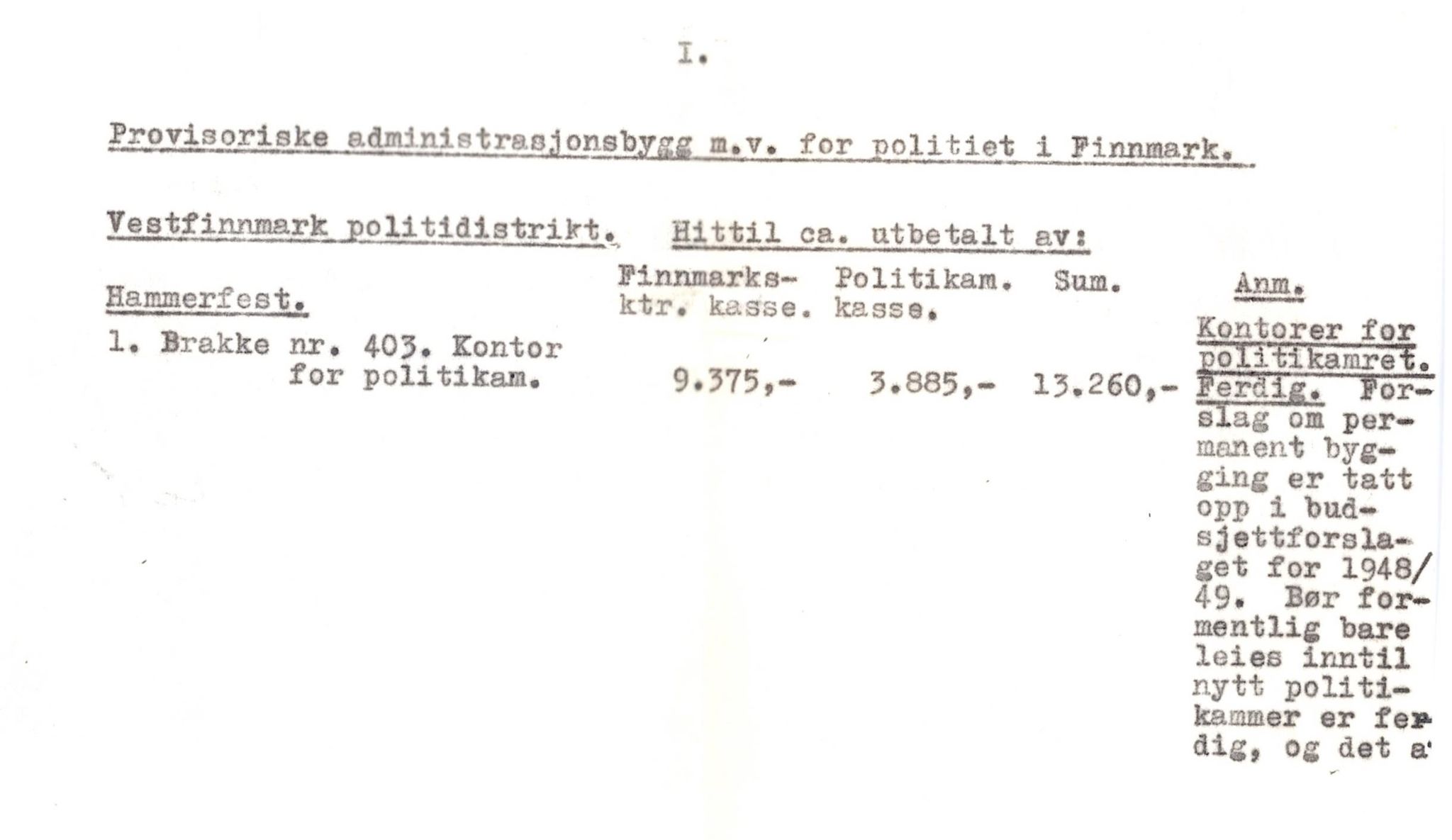 Finnmarkskontorets presse- og opplysningsarkiv , FMFB/A-1198/E/L0005/0008: 3. Gjenreinisng / Fyrvesen