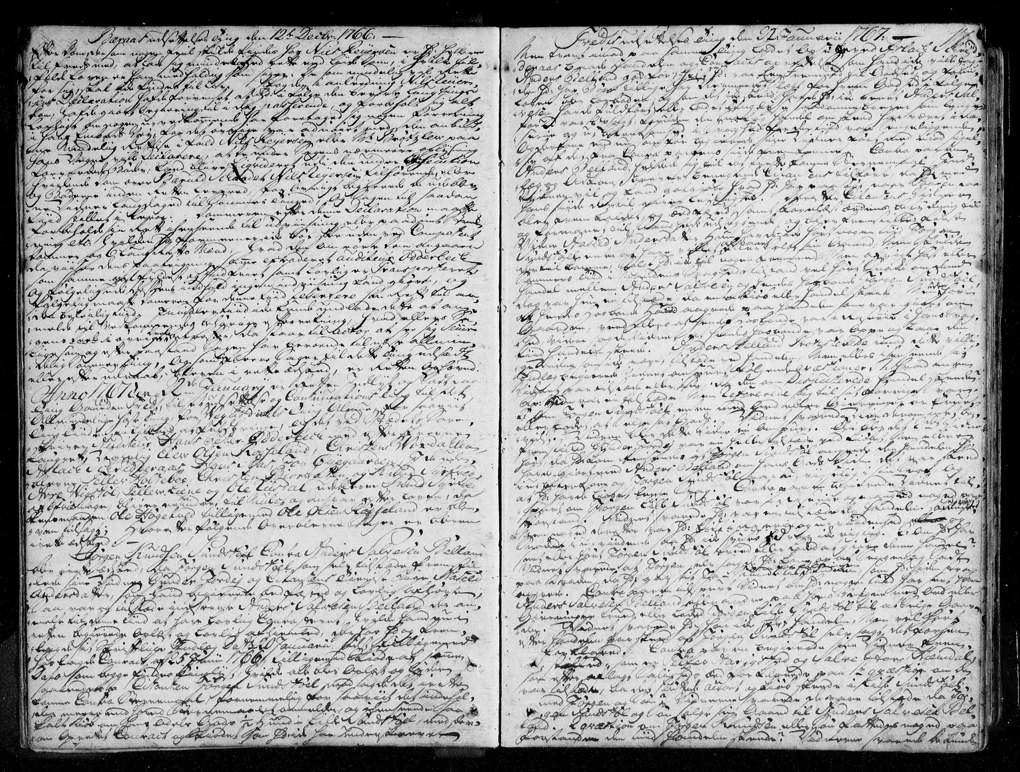 Østre Råbyggelag sorenskriveri, AV/SAK-1221-0016/F/Fa/L0019: Tingbok nr 18 med register, 1766-1771, p. 16b-17a