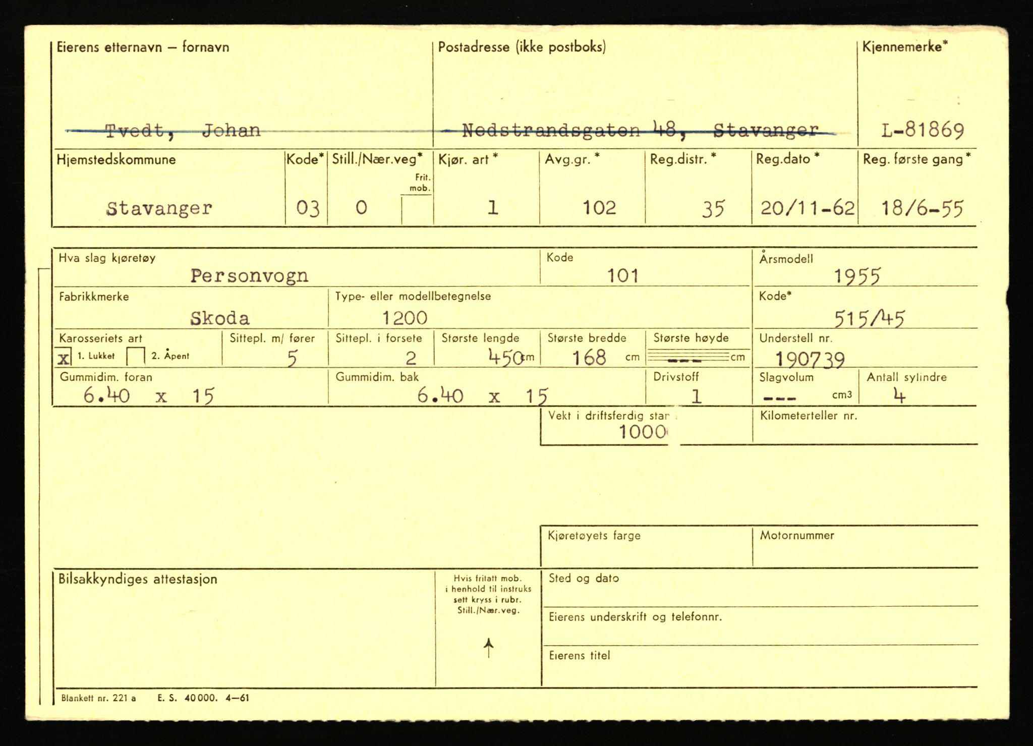 Stavanger trafikkstasjon, AV/SAST-A-101942/0/F/L0071: L-80500 - L-82199, 1930-1971, p. 2267