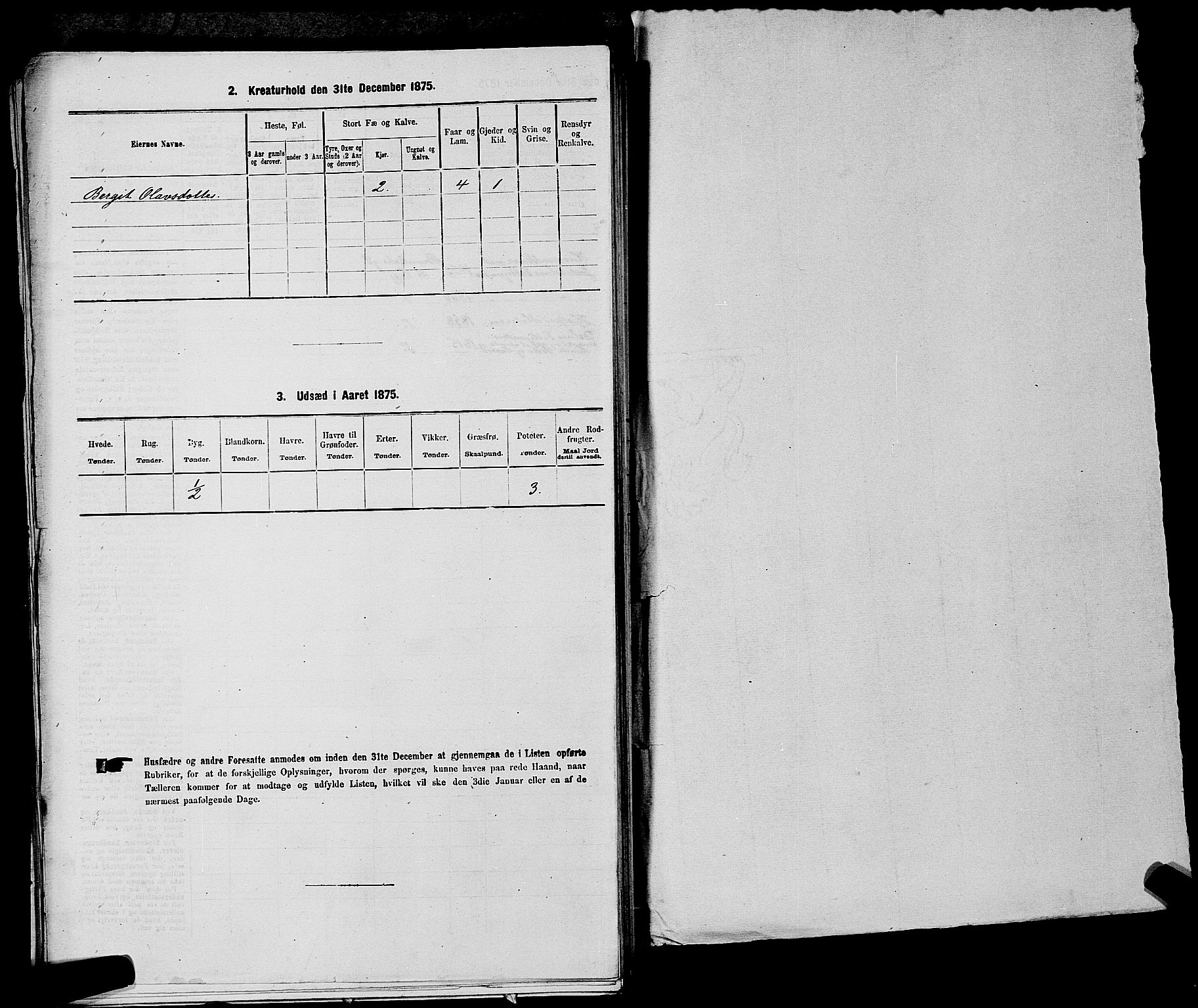 SAKO, 1875 census for 0829P Kviteseid, 1875, p. 755