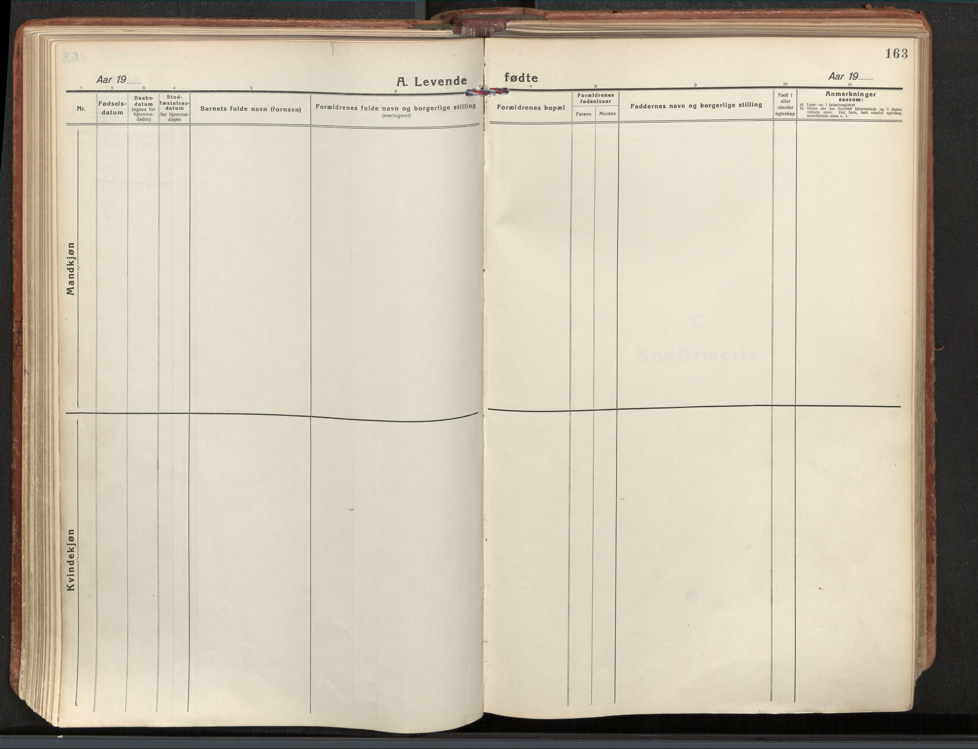 Ministerialprotokoller, klokkerbøker og fødselsregistre - Nordland, AV/SAT-A-1459/839/L0570: Parish register (official) no. 839A07, 1923-1942, p. 163