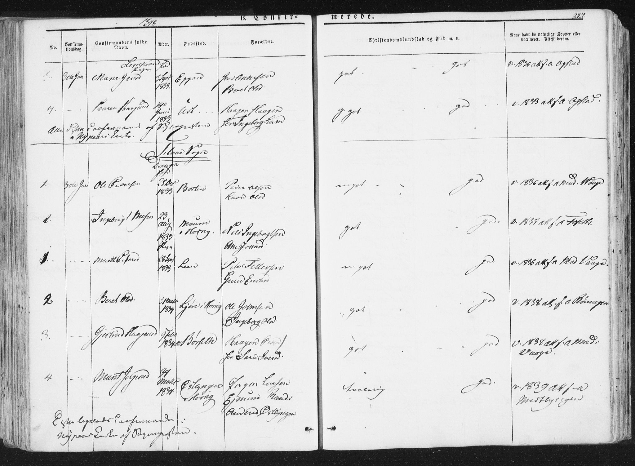 Ministerialprotokoller, klokkerbøker og fødselsregistre - Sør-Trøndelag, SAT/A-1456/691/L1074: Parish register (official) no. 691A06, 1842-1852, p. 227