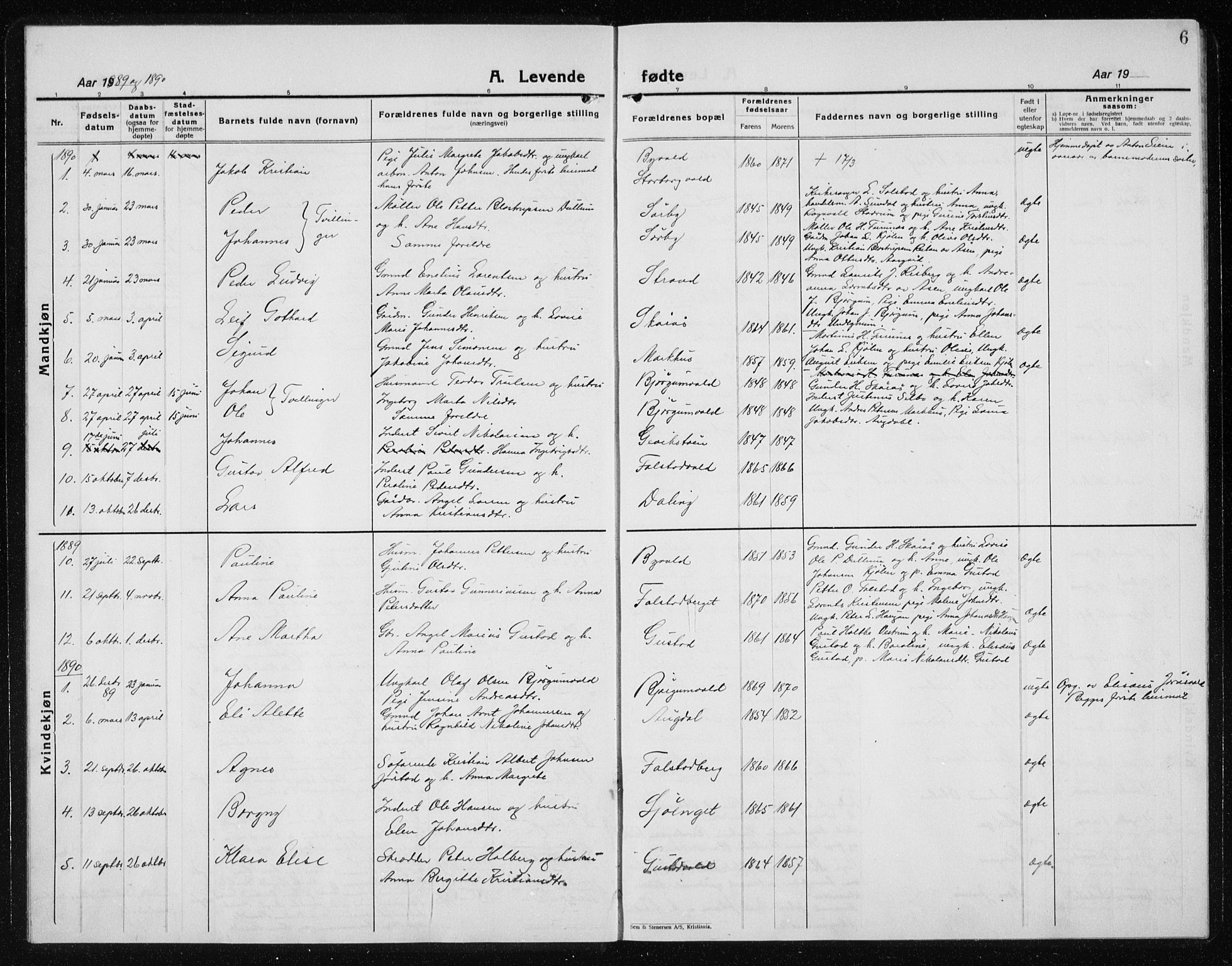 Ministerialprotokoller, klokkerbøker og fødselsregistre - Nord-Trøndelag, AV/SAT-A-1458/719/L0180: Parish register (copy) no. 719C01, 1878-1940, p. 6