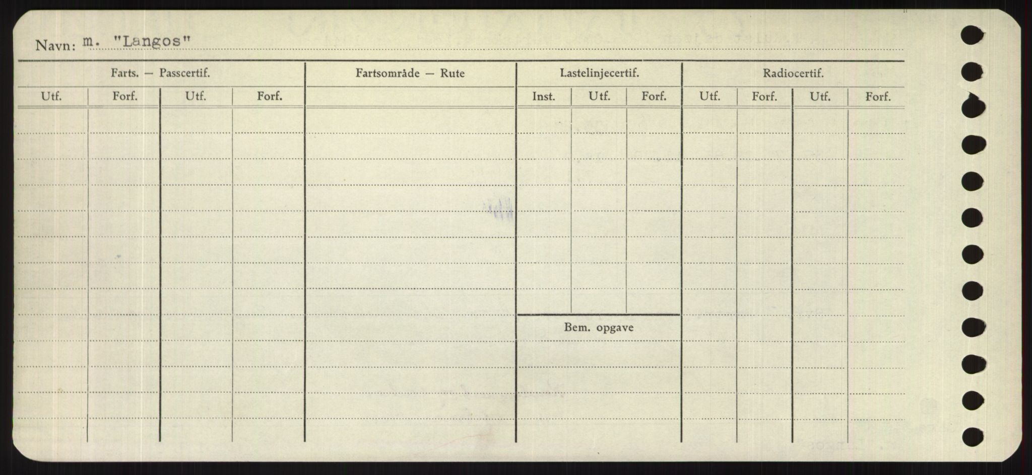 Sjøfartsdirektoratet med forløpere, Skipsmålingen, RA/S-1627/H/Hd/L0022: Fartøy, L-Lia, p. 190