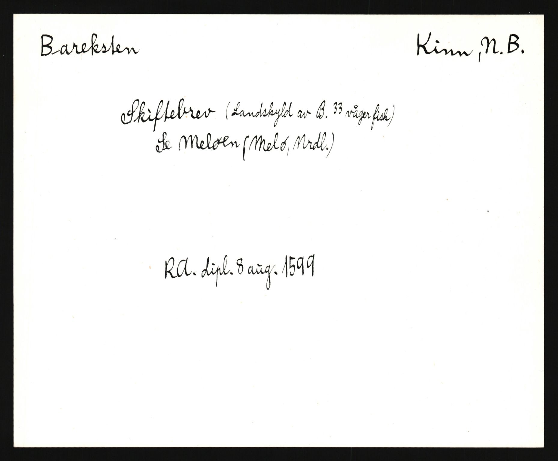 Riksarkivets diplomsamling, AV/RA-EA-5965/F35/F35e/L0030: Registreringssedler Sogn og Fjordane, 1400-1700, p. 419