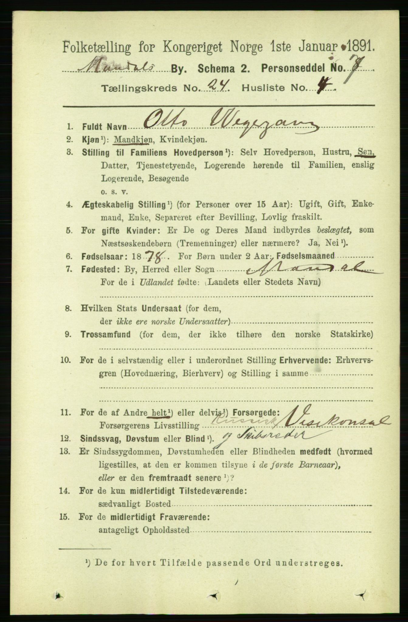 RA, 1891 census for 1002 Mandal, 1891, p. 4459