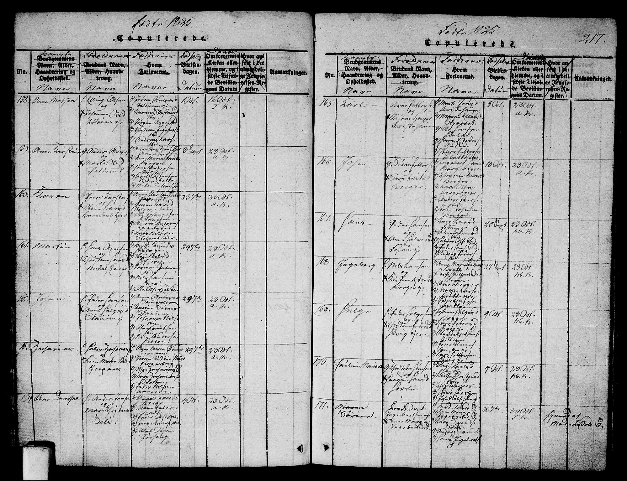 Asker prestekontor Kirkebøker, AV/SAO-A-10256a/G/Ga/L0001: Parish register (copy) no. I 1, 1814-1830, p. 217