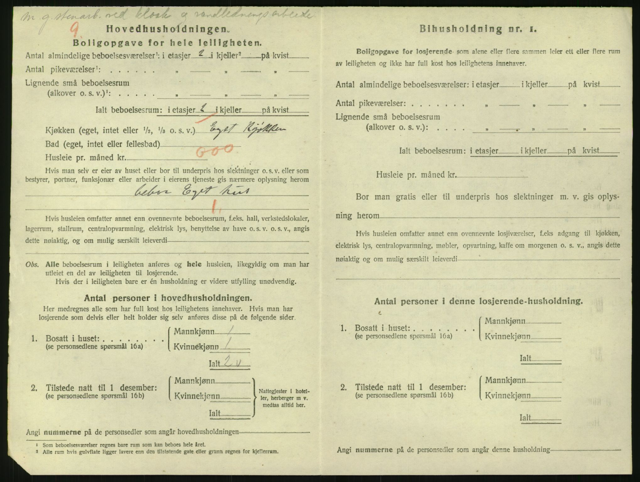 SAK, 1920 census for Risør, 1920, p. 2312