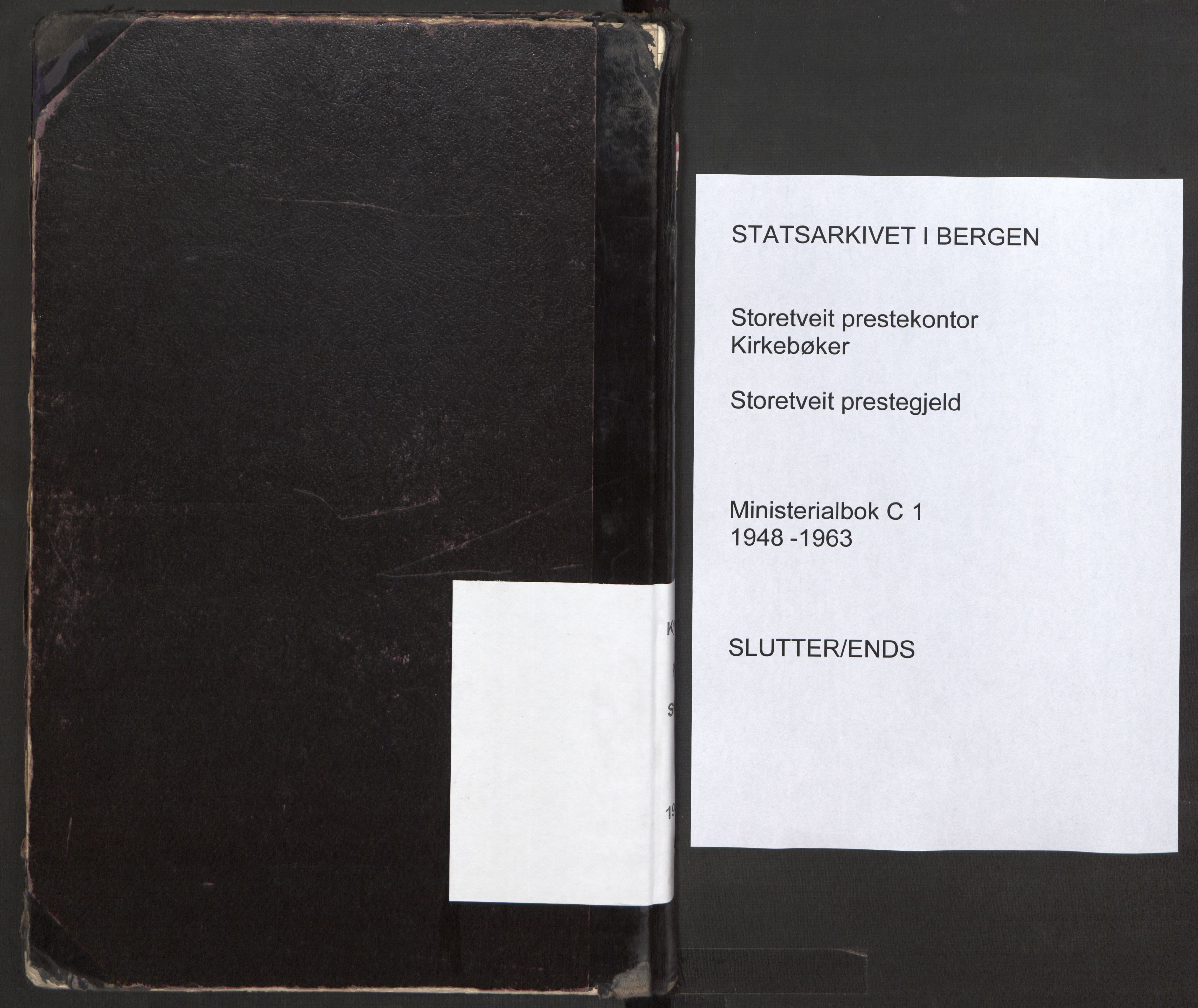 Storetveit Sokneprestembete, SAB/A-78301/H/Ha/Haa: Parish register (official) no. C 1, 1948-1963