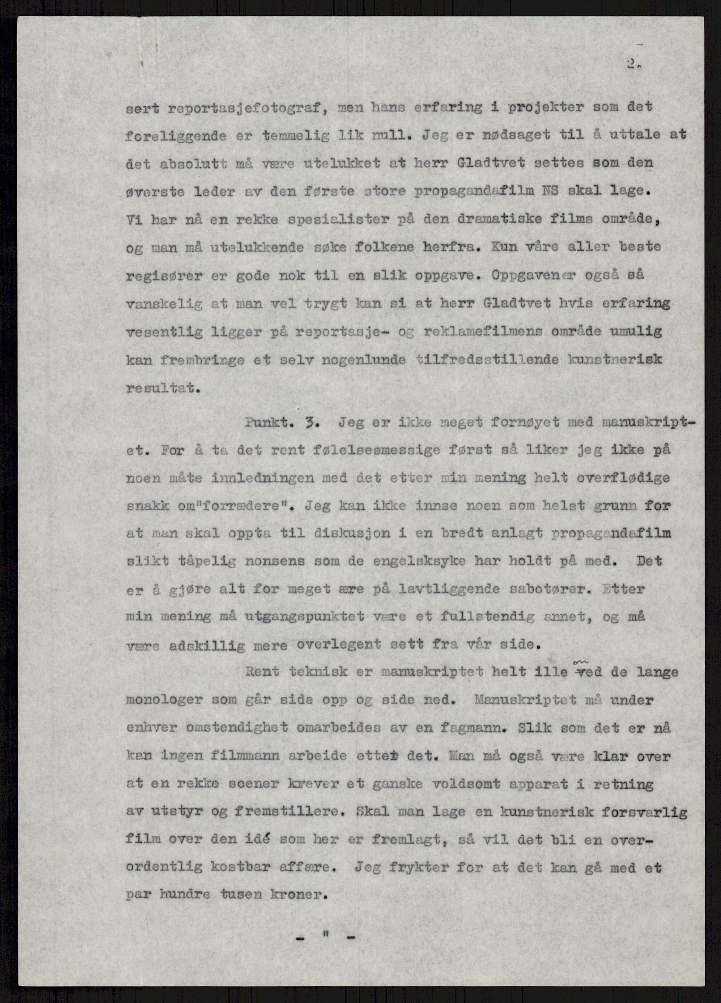 Tyske arkiver, Reichskommissariat, AV/RA-RAFA-2174/E/Ei/L0002/0005: Dokumentsamling / Dokumenter etter Leif Sinding, Statens Filmdirektorat , 1941-1943, p. 817