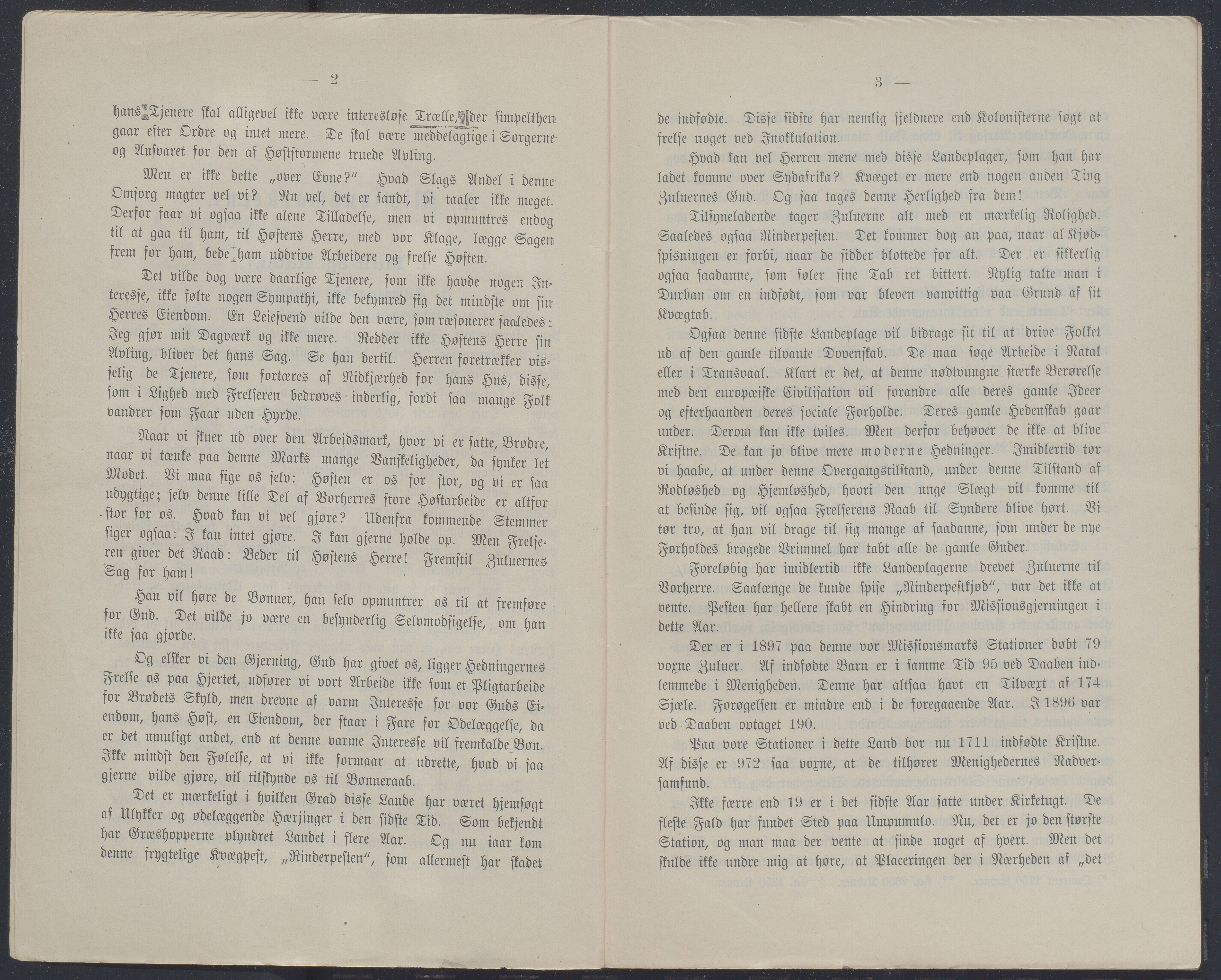 Det Norske Misjonsselskap - hovedadministrasjonen, VID/MA-A-1045/D/Db/Dba/L0339/0009: Beretninger, Bøker, Skrifter o.l   / Årsberetninger. Heftet. 56. , 1898, p. 2-3