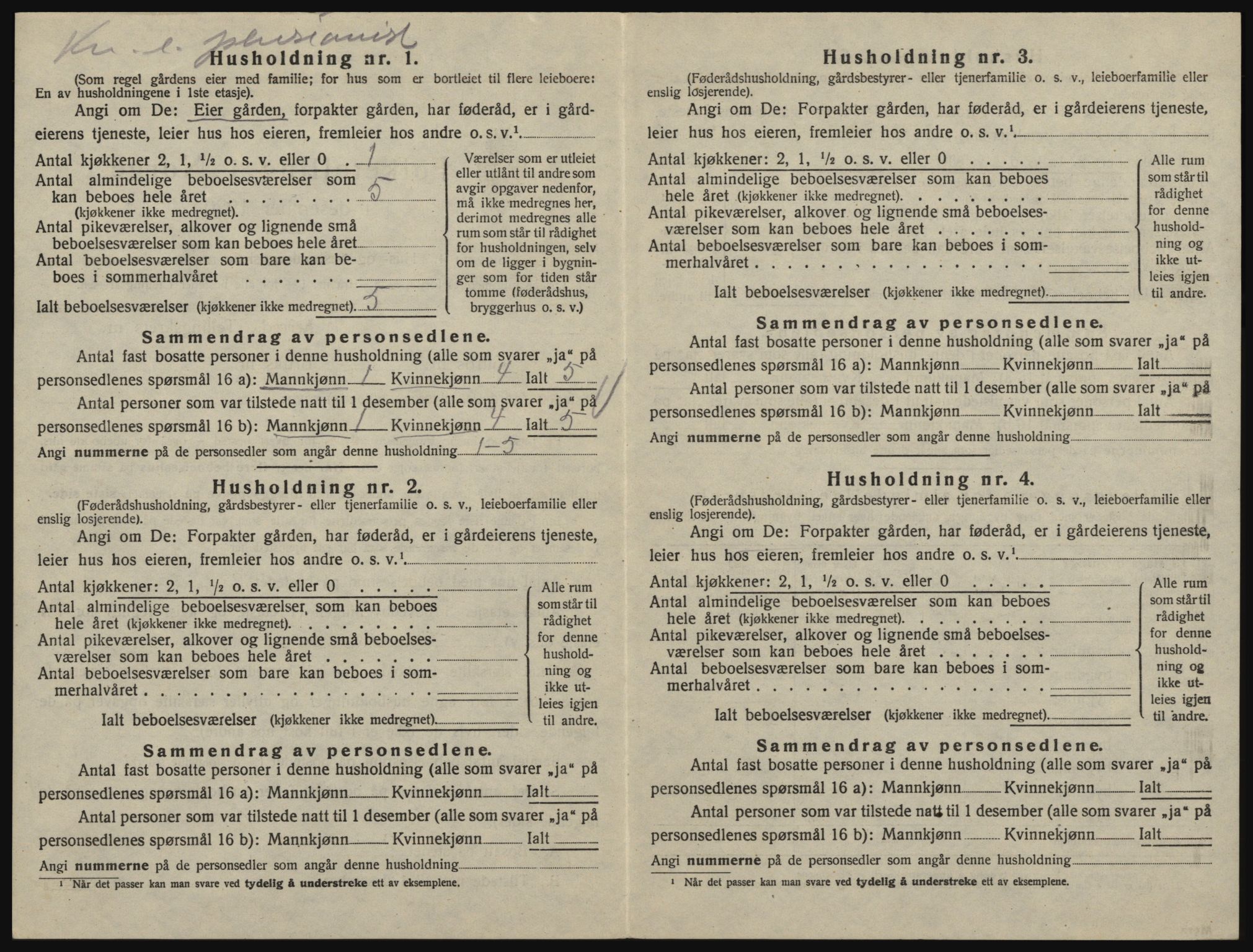 SAO, 1920 census for Glemmen, 1920, p. 1850