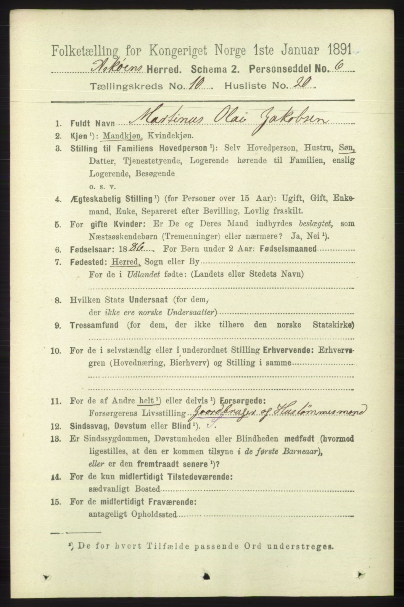 RA, 1891 census for 1247 Askøy, 1891, p. 6521