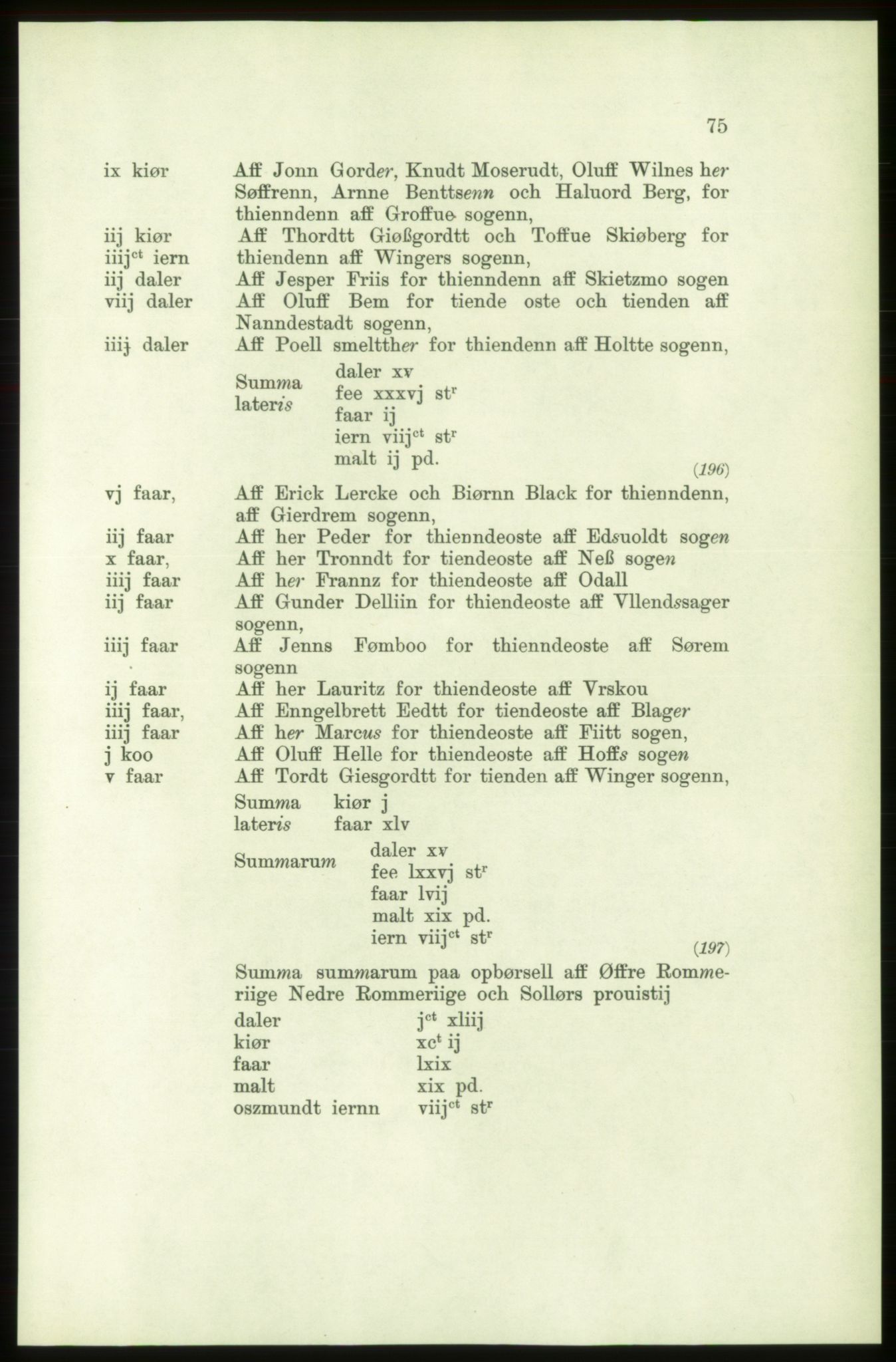 Publikasjoner utgitt av Arkivverket, PUBL/PUBL-001/C/0001: Bind 1: Rekneskap for Akershus len 1557-1558, 1557-1558, p. 75