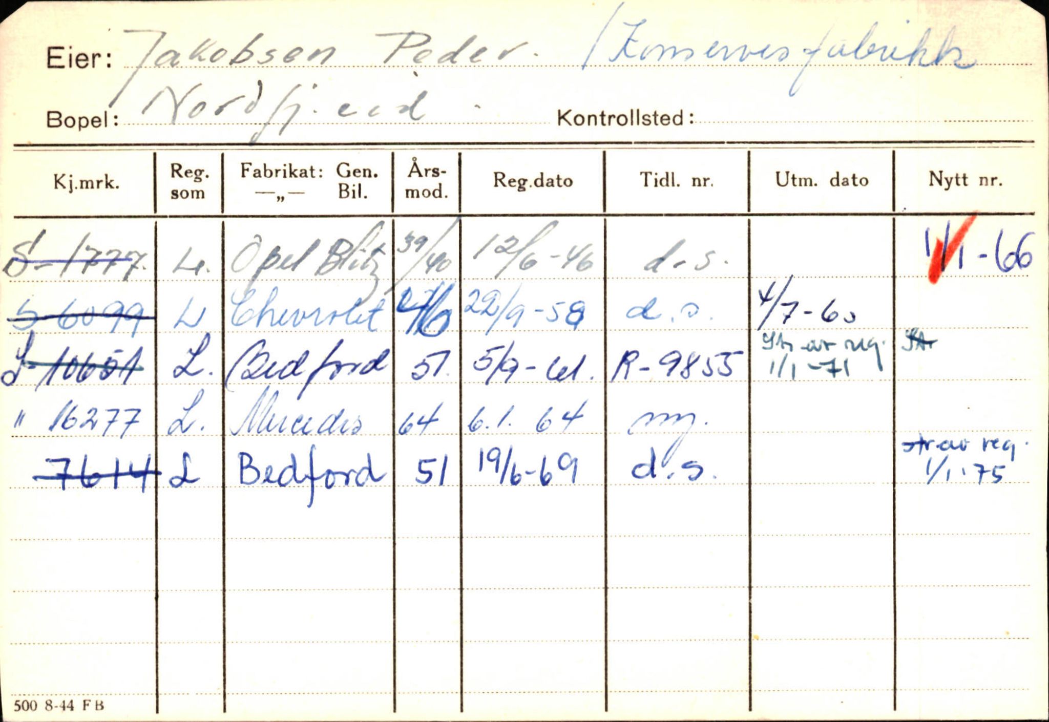 Statens vegvesen, Sogn og Fjordane vegkontor, AV/SAB-A-5301/4/F/L0129: Eigarregistrer Eid A-S, 1945-1975, p. 1177