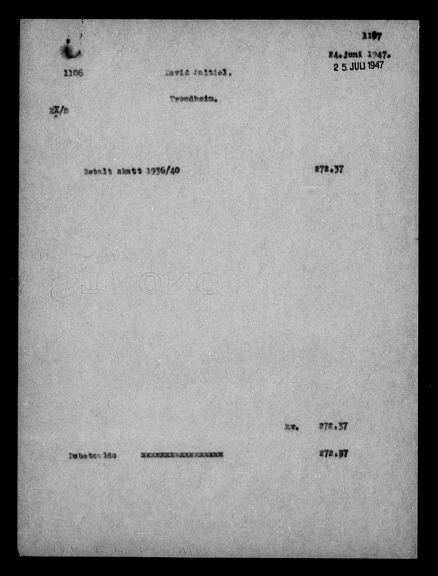 Justisdepartementet, Tilbakeføringskontoret for inndratte formuer, AV/RA-S-1564/H/Hc/Hca/L0906: --, 1945-1947, p. 280