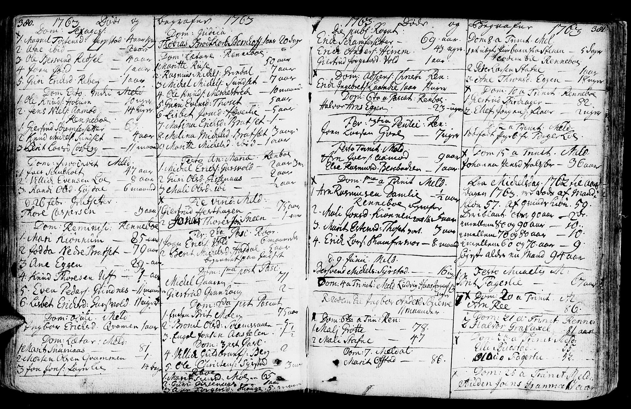 Ministerialprotokoller, klokkerbøker og fødselsregistre - Sør-Trøndelag, SAT/A-1456/672/L0851: Parish register (official) no. 672A04, 1751-1775, p. 380-381