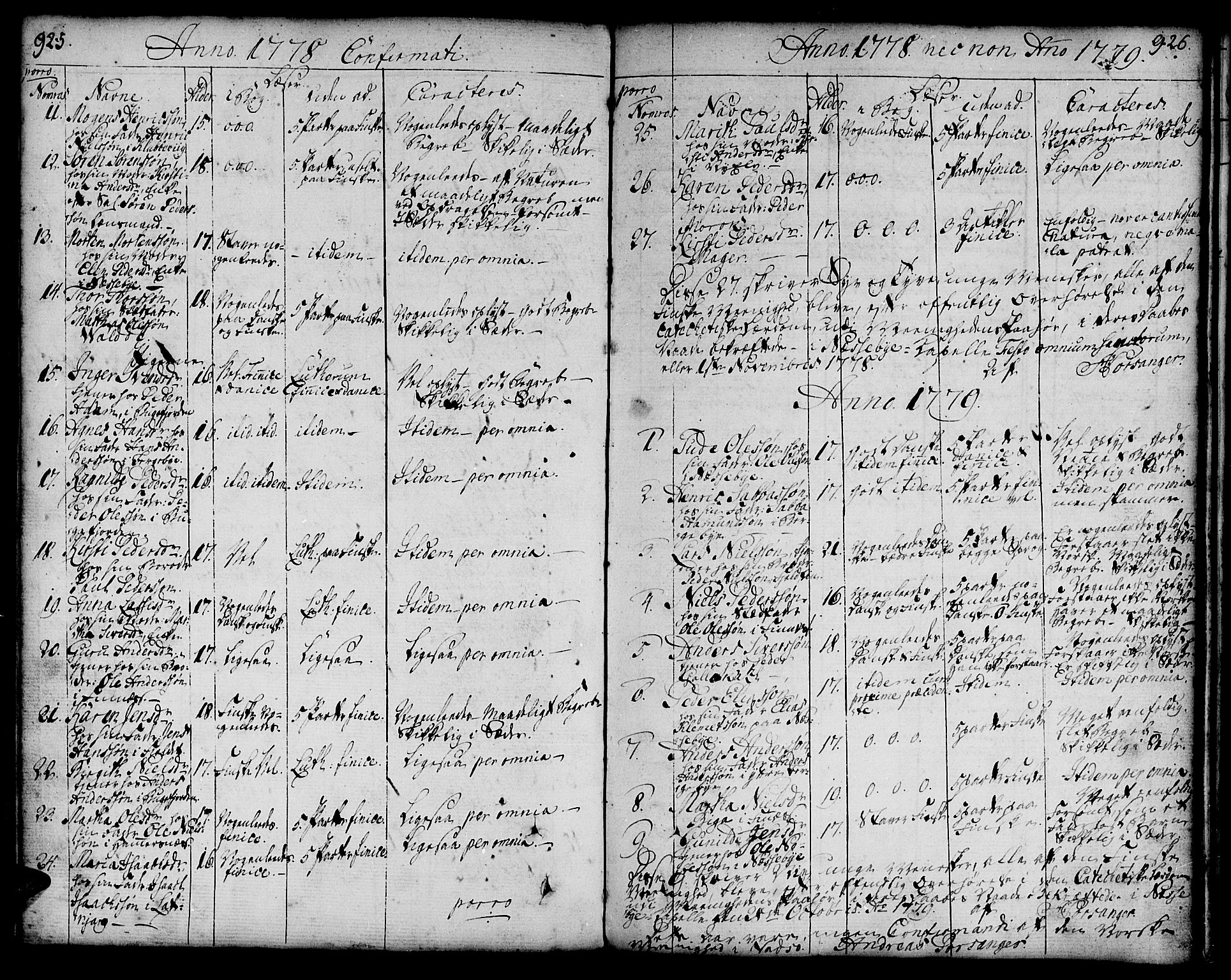 Vadsø sokneprestkontor, SATØ/S-1325/H/Ha/L0002kirke: Parish register (official) no. 2, 1764-1821, p. 925-926