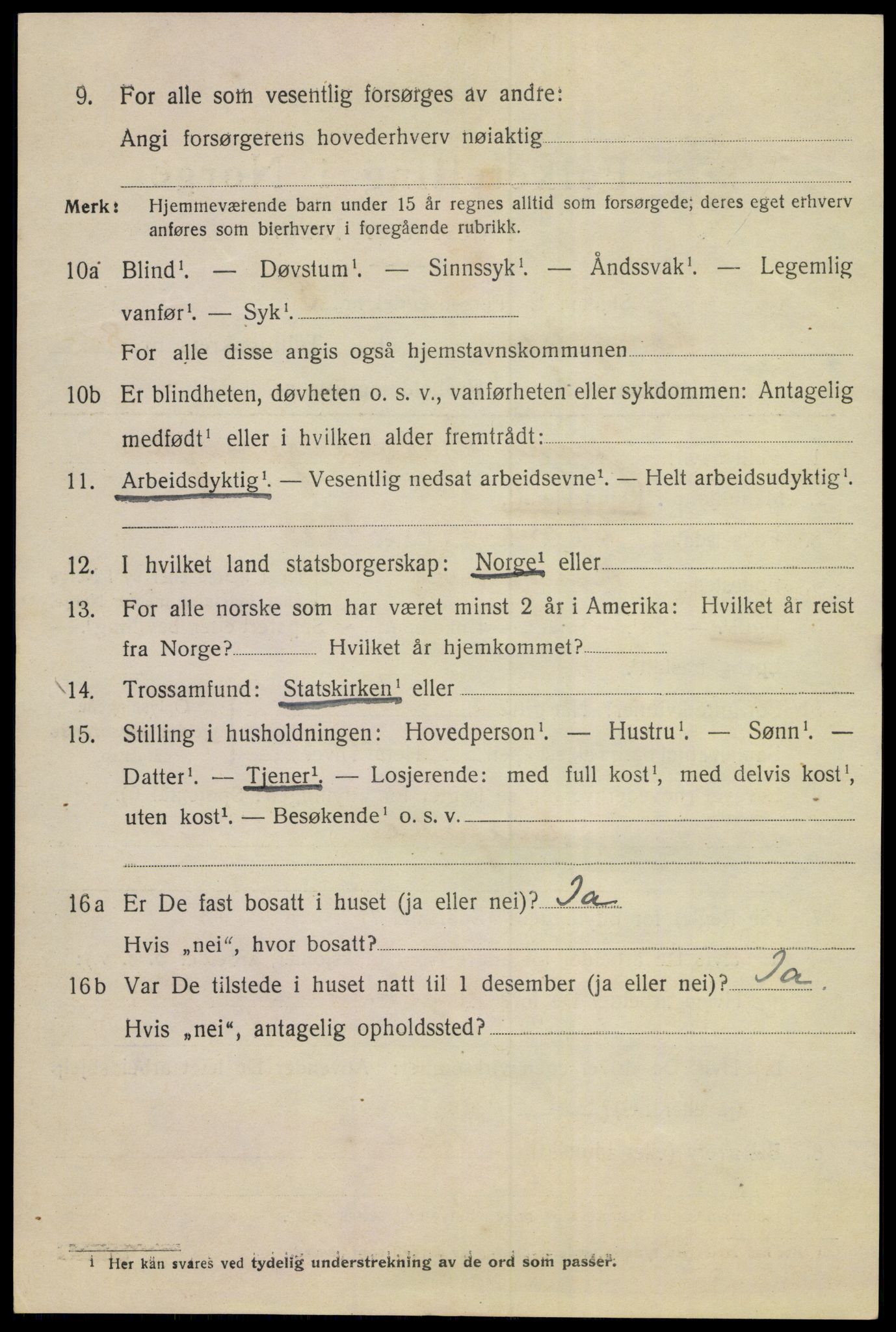 SAKO, 1920 census for Kongsberg, 1920, p. 15803