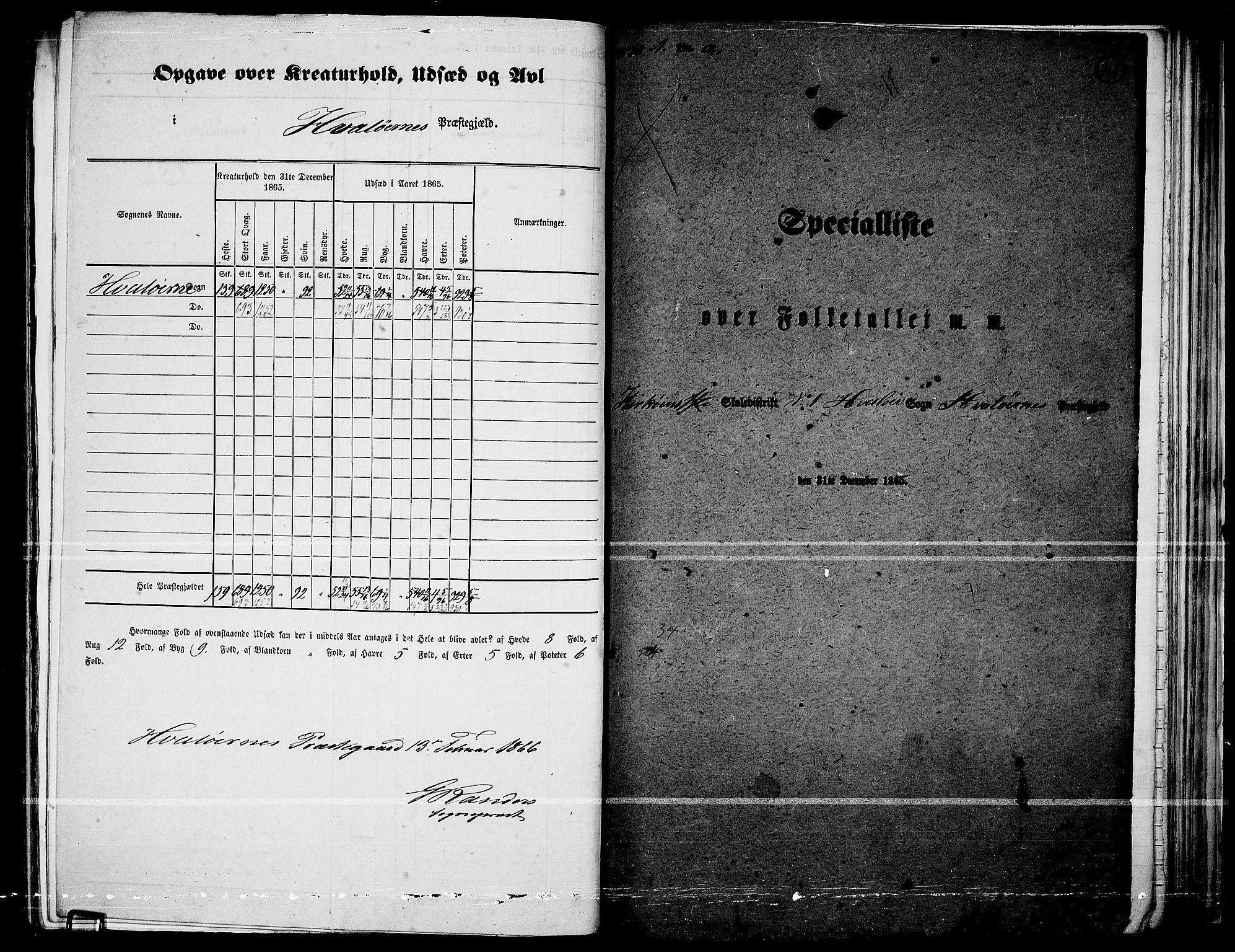 RA, 1865 census for Hvaler, 1865, p. 4