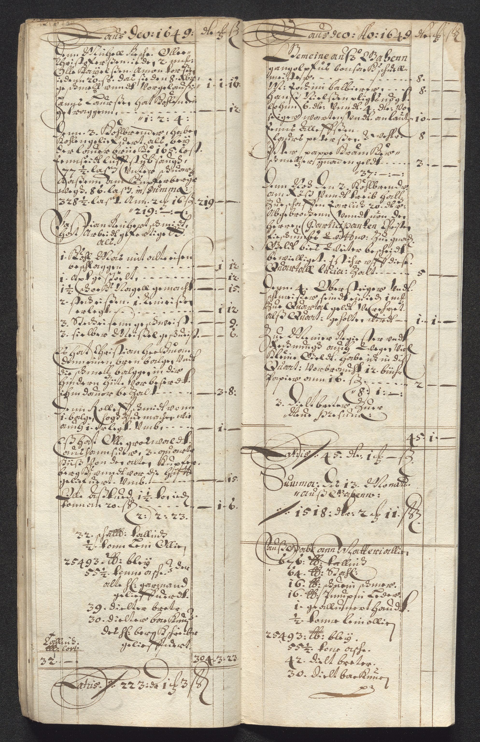 Kongsberg Sølvverk 1623-1816, SAKO/EA-3135/001/D/Dc/Dcd/L0023: Utgiftsregnskap for gruver m.m., 1649, p. 313