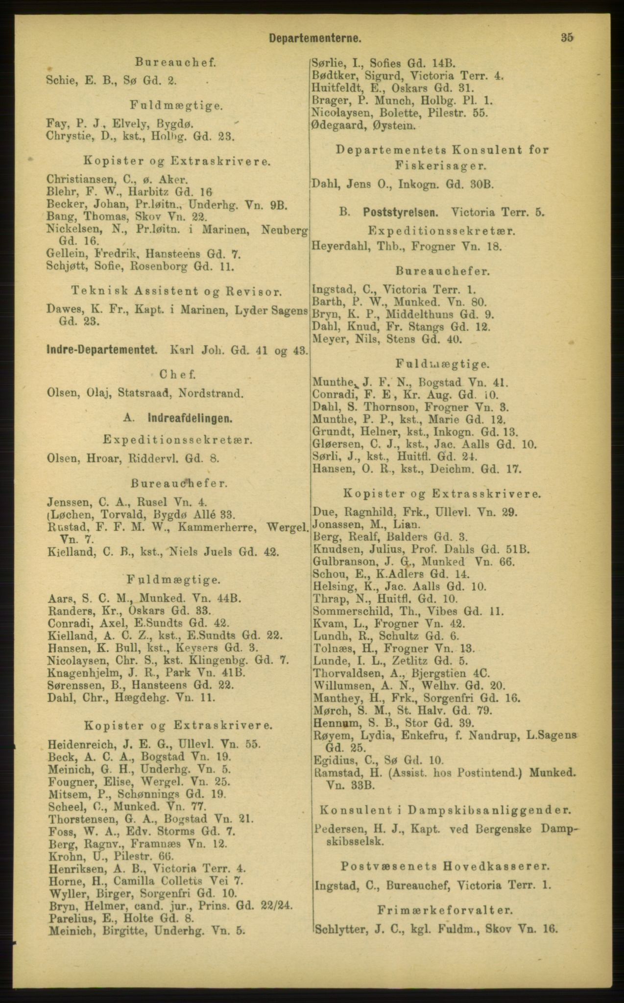 Kristiania/Oslo adressebok, PUBL/-, 1898, p. 35