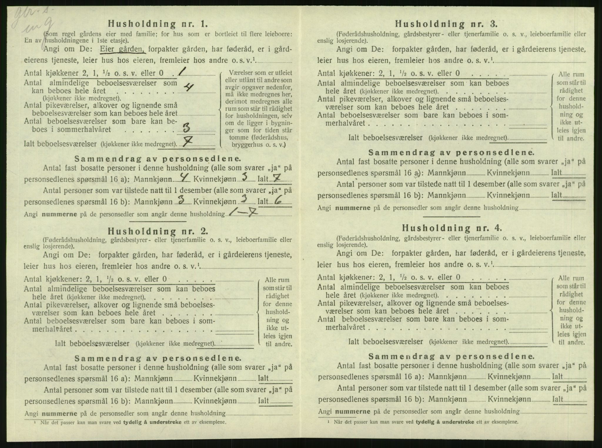 SAT, 1920 census for Brønnøy, 1920, p. 419